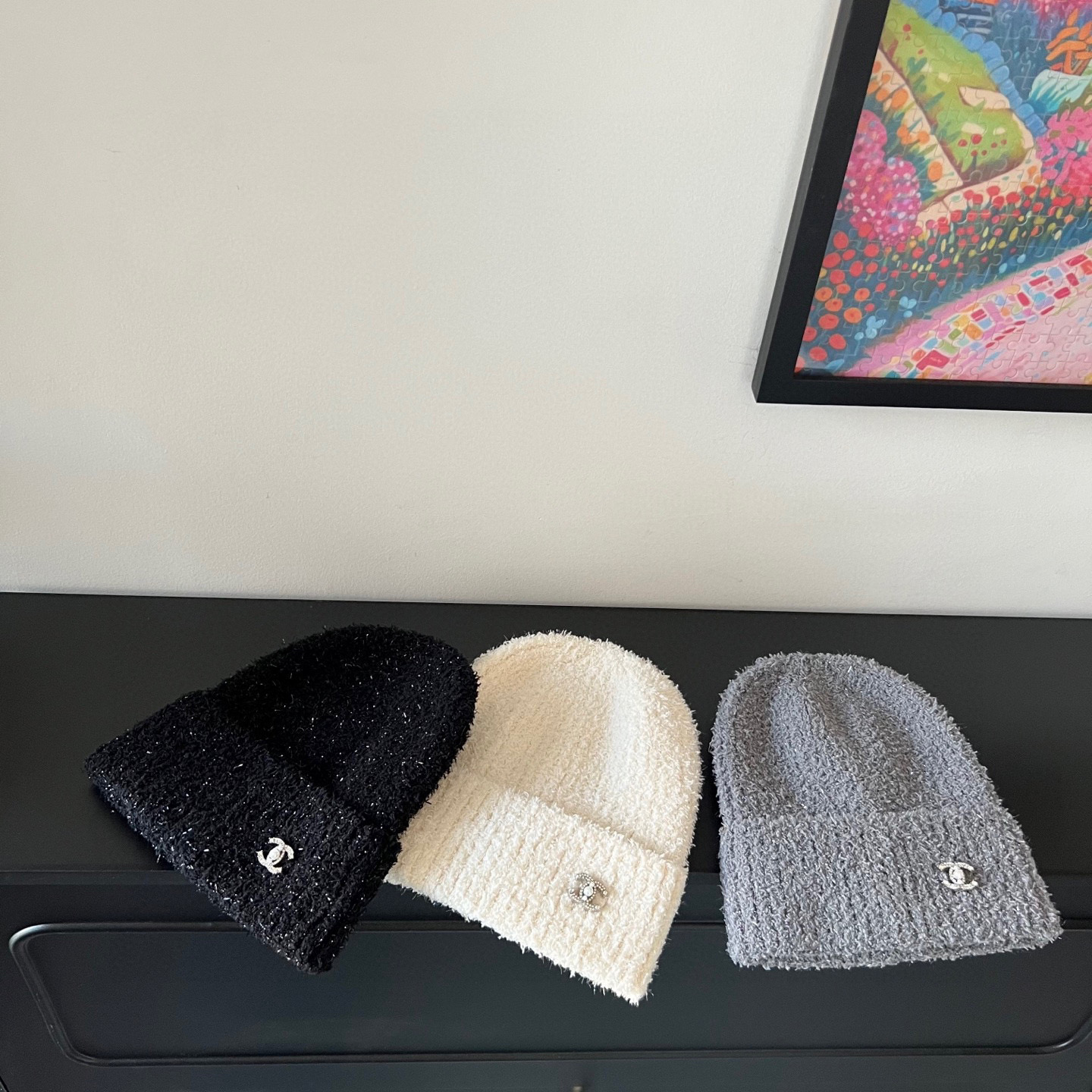 💛配防尘袋。【Chanel香奈儿】2025新款亮丝小香风精致款针织毛线帽，时尚简约#保暖款