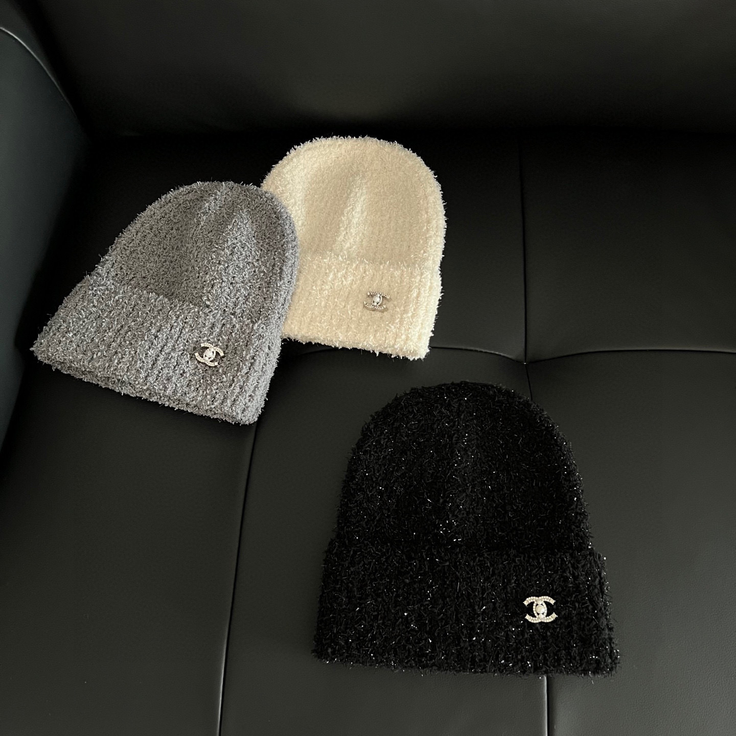 💛配防尘袋。【Chanel香奈儿】2025新款亮丝小香风精致款针织毛线帽，时尚简约#保暖款