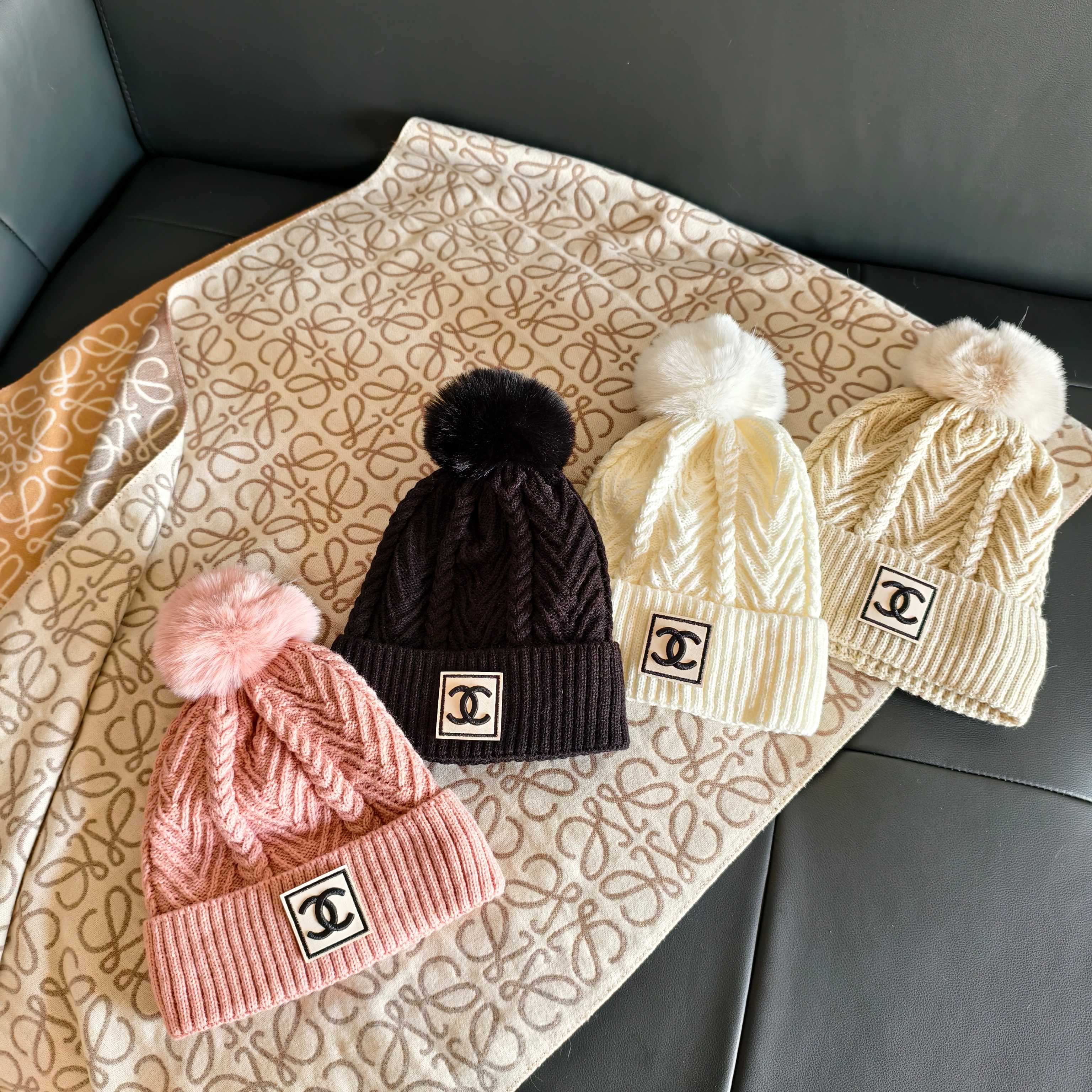 💛配防尘袋 【chanel香奈儿】2025秋冬新款加绒小香风毛线帽#非常有质感的一款～复古风