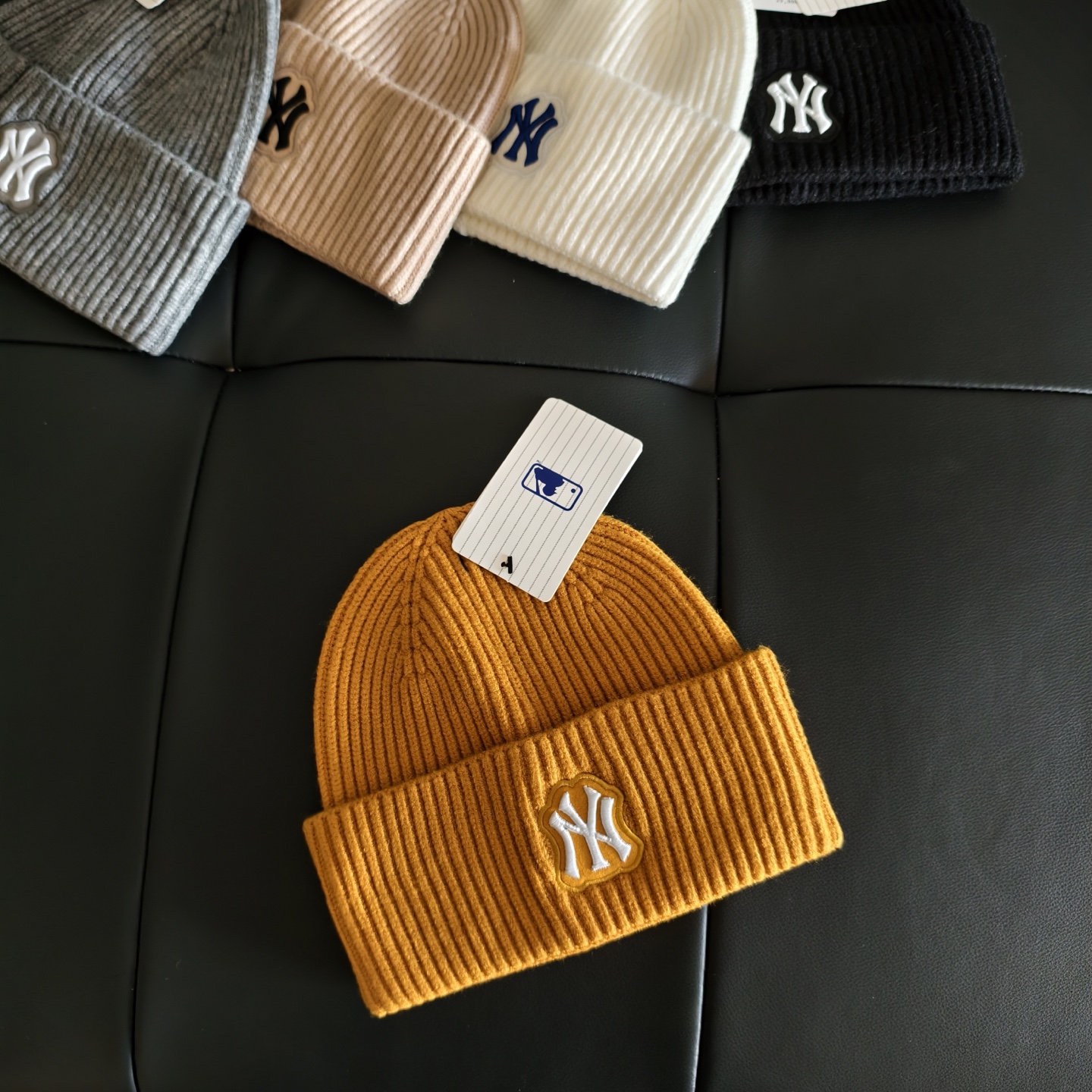 💛配防尘袋。【MLB】2025新款大牌针织毛线帽，时尚简约#保暖款