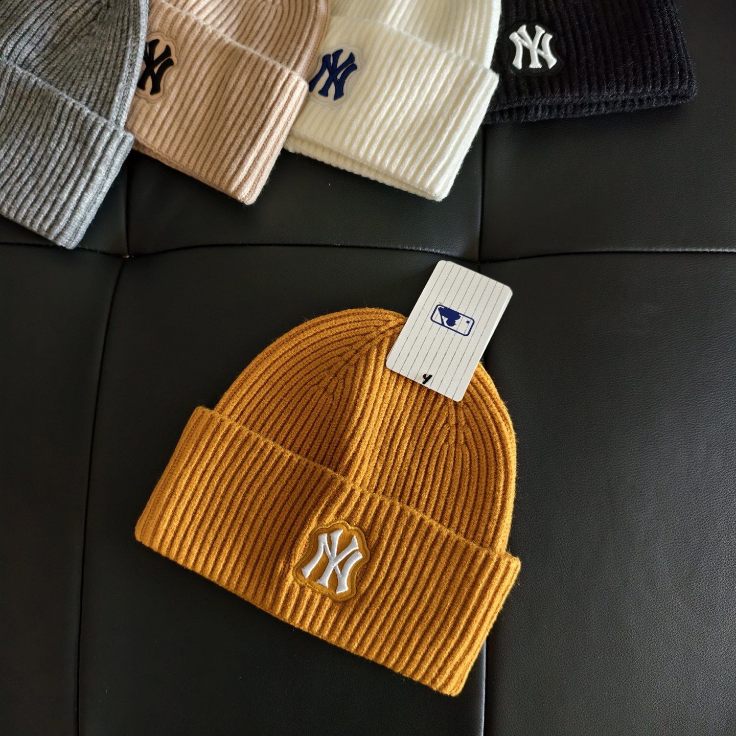 💛配防尘袋。【MLB】2025新款大牌针织毛线帽，时尚简约#保暖款