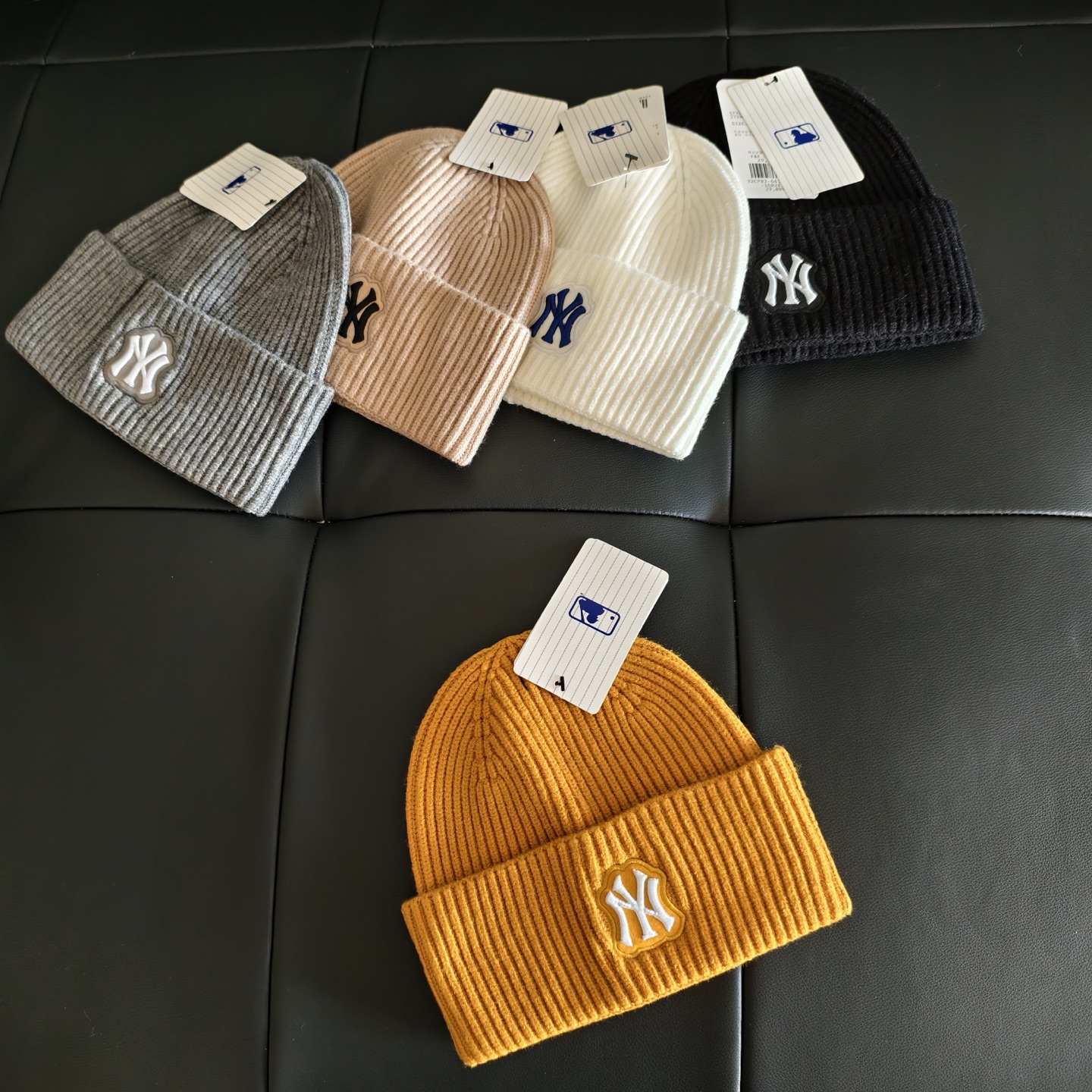 💛配防尘袋。【MLB】2025新款大牌针织毛线帽，时尚简约#保暖款