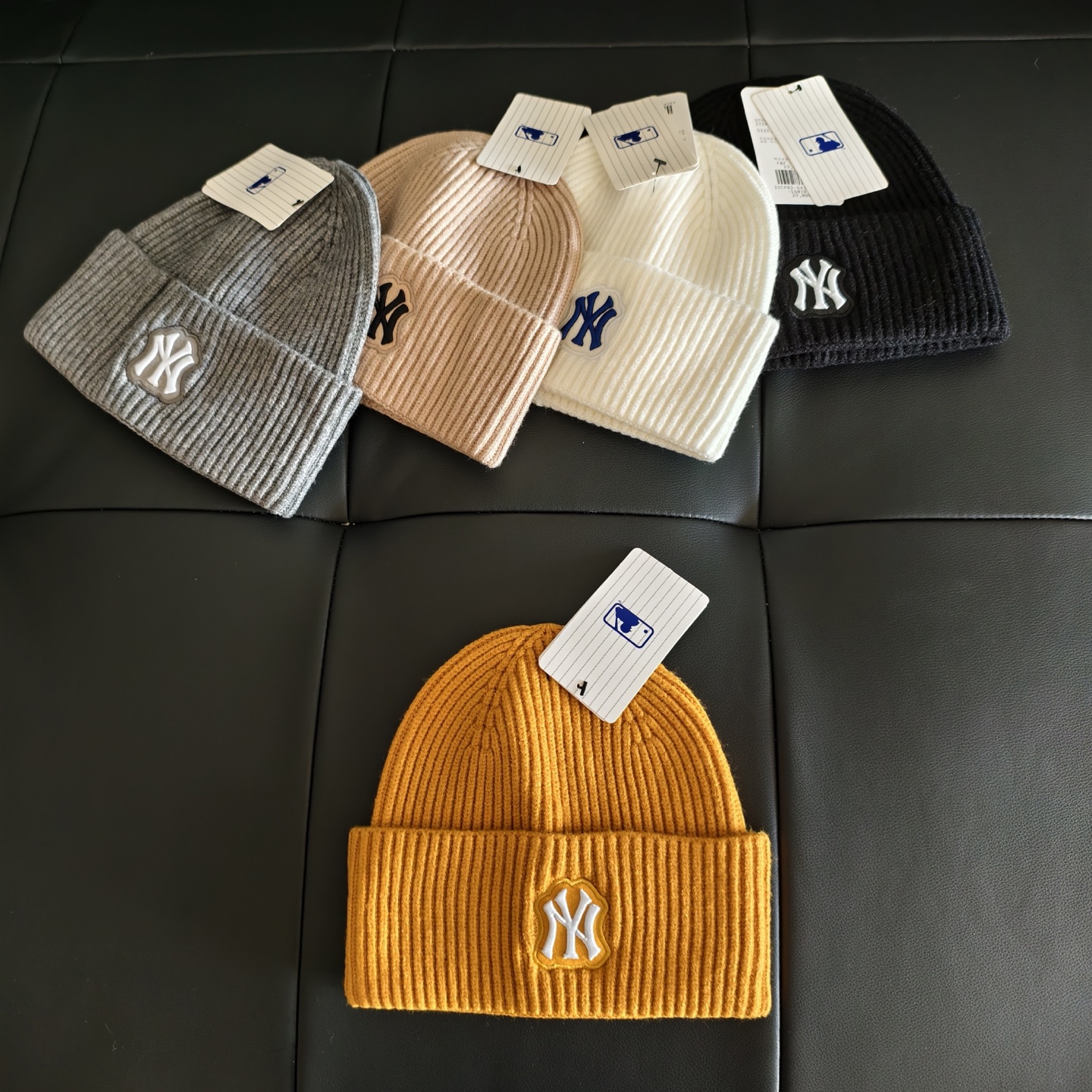 💛配防尘袋。【MLB】2025新款大牌针织毛线帽，时尚简约#保暖款