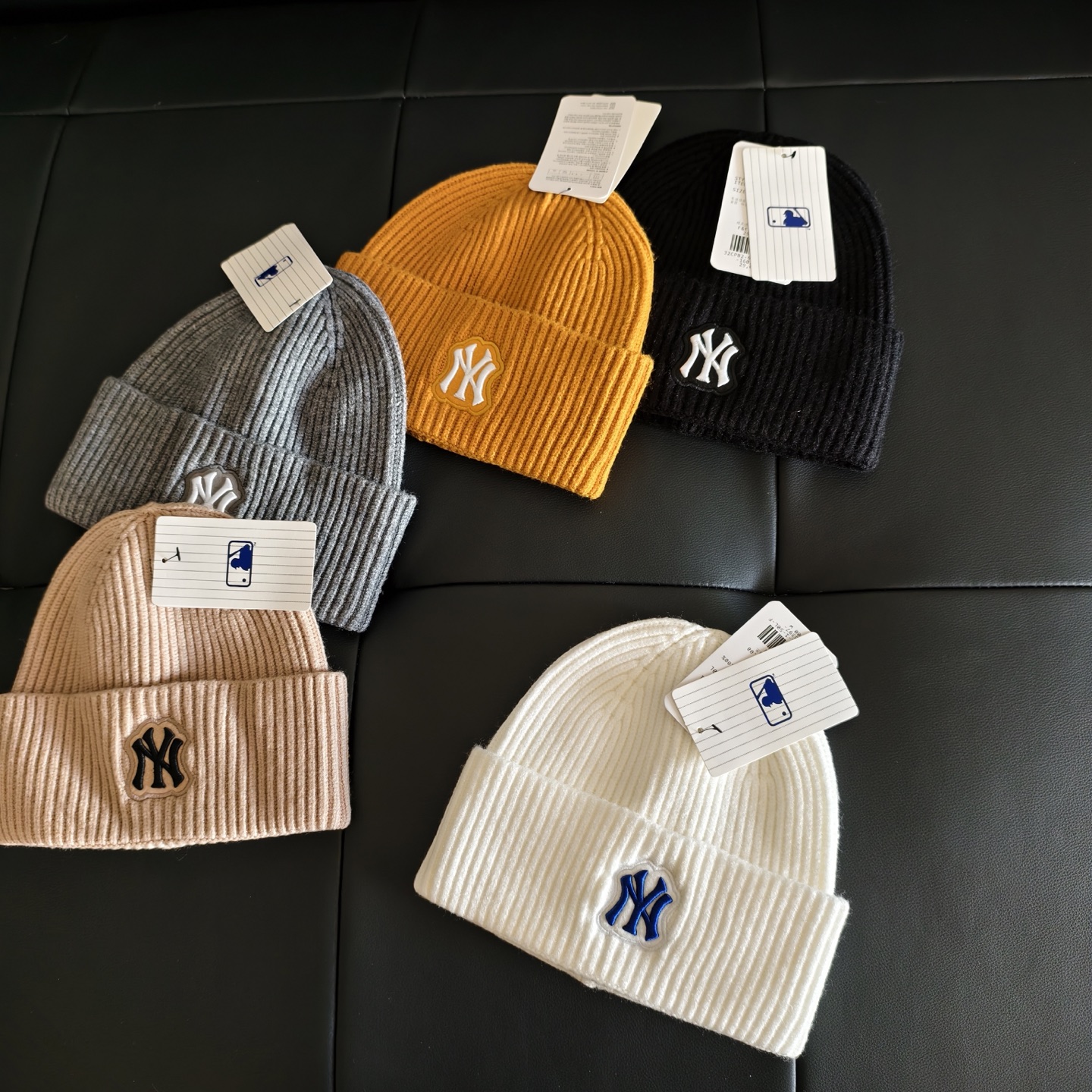 💛配防尘袋。【MLB】2025新款大牌针织毛线帽，时尚简约#保暖款