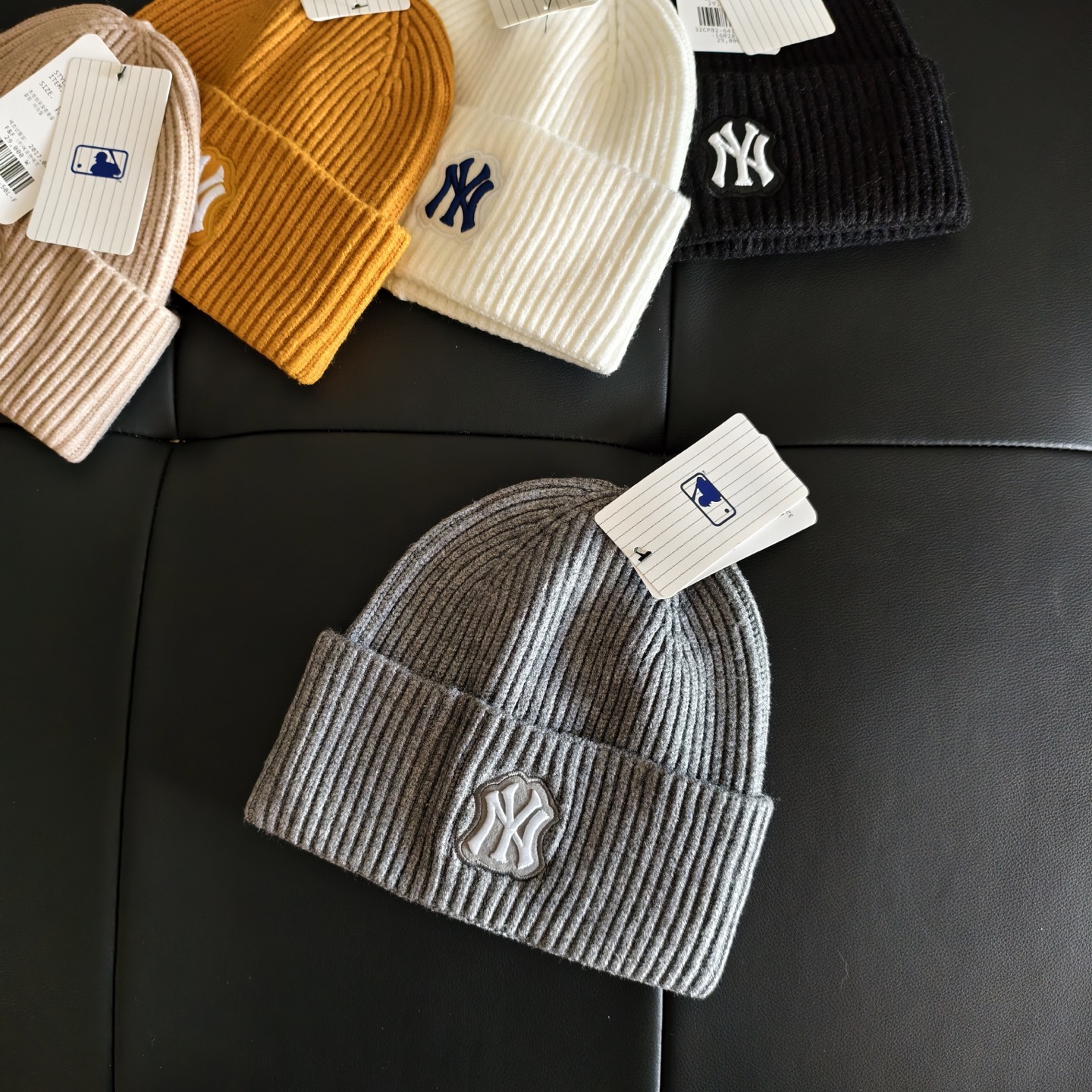 💛配防尘袋。【MLB】2025新款大牌针织毛线帽，时尚简约#保暖款