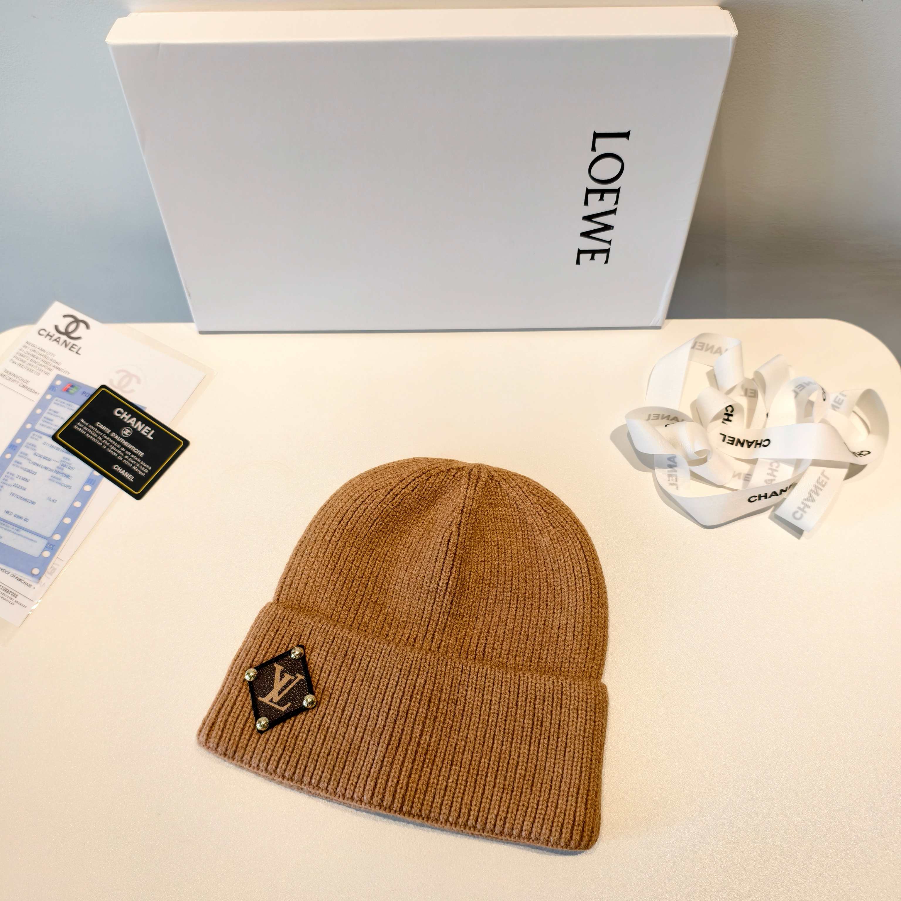 💛配防尘袋【lv路易威登】2025秋冬新款男女款针织毛线帽，大牌简约～秋冬穿搭必备