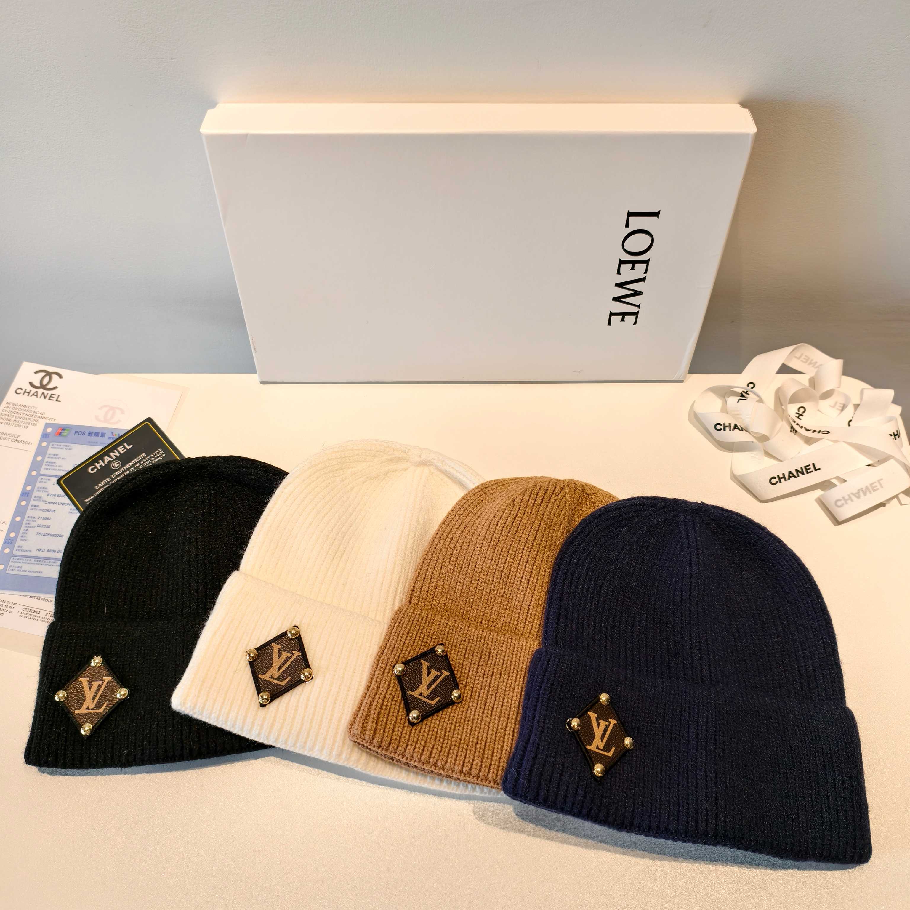 💛配防尘袋【lv路易威登】2025秋冬新款男女款针织毛线帽，大牌简约～秋冬穿搭必备