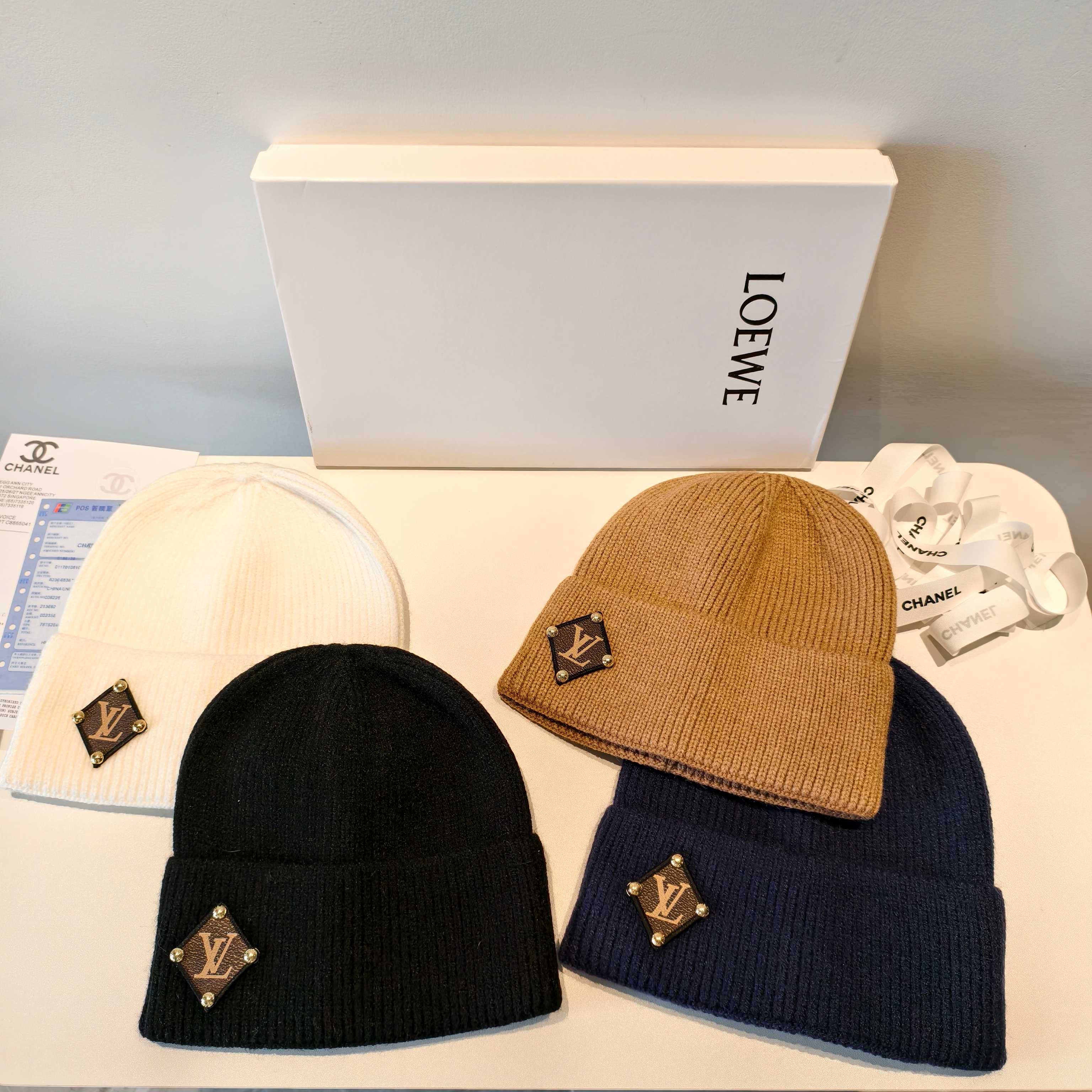 💛配防尘袋【lv路易威登】2025秋冬新款男女款针织毛线帽，大牌简约～秋冬穿搭必备