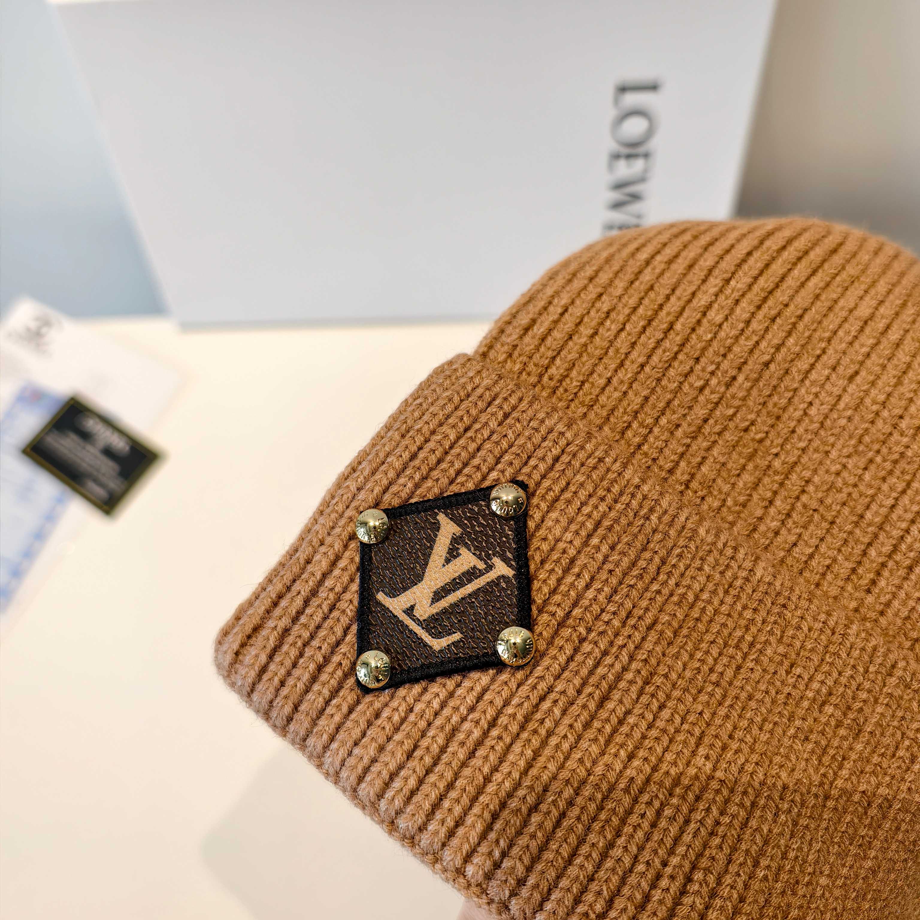💛配防尘袋【lv路易威登】2025秋冬新款男女款针织毛线帽，大牌简约～秋冬穿搭必备