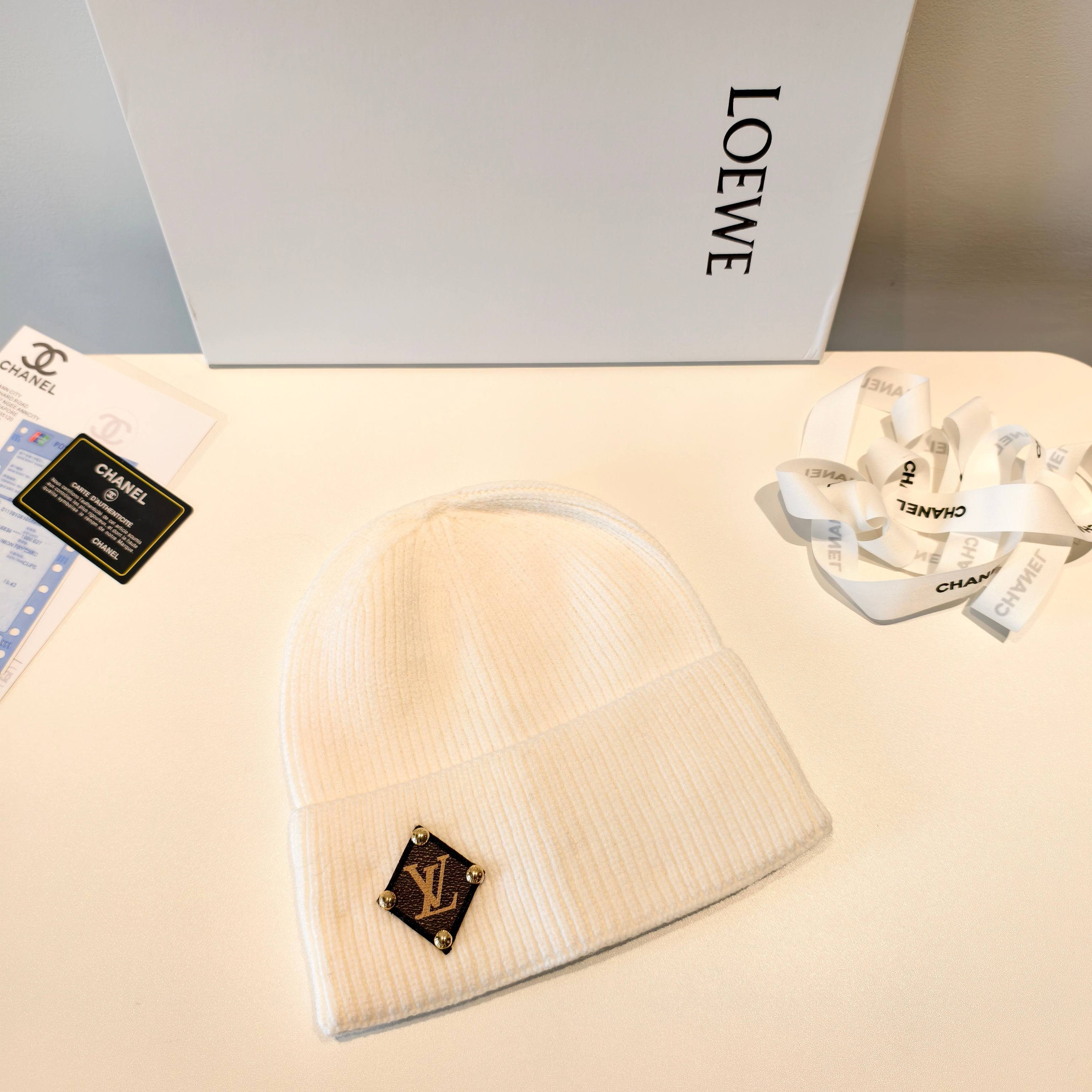 💛配防尘袋【lv路易威登】2025秋冬新款男女款针织毛线帽，大牌简约～秋冬穿搭必备