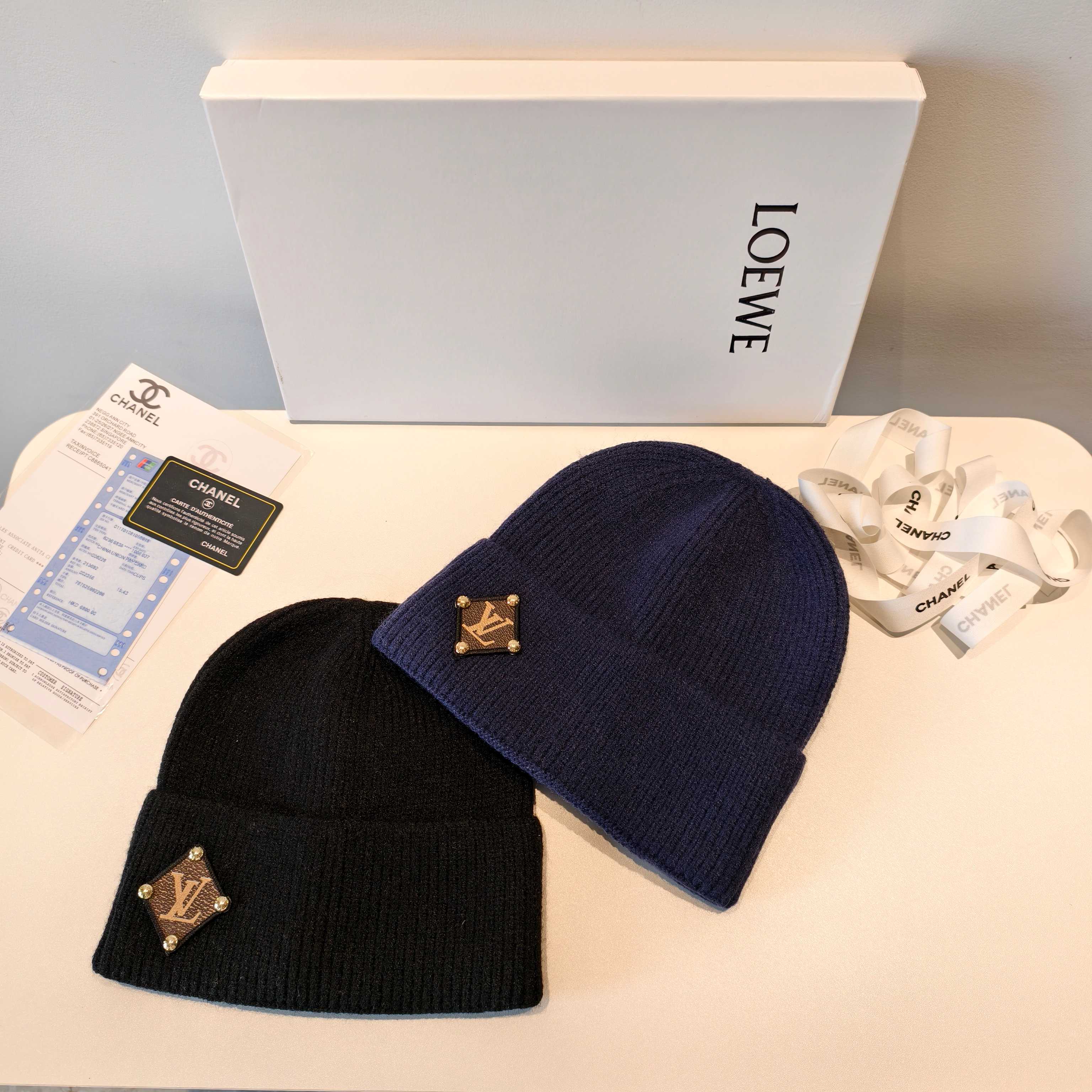 💛配防尘袋【lv路易威登】2025秋冬新款男女款针织毛线帽，大牌简约～秋冬穿搭必备