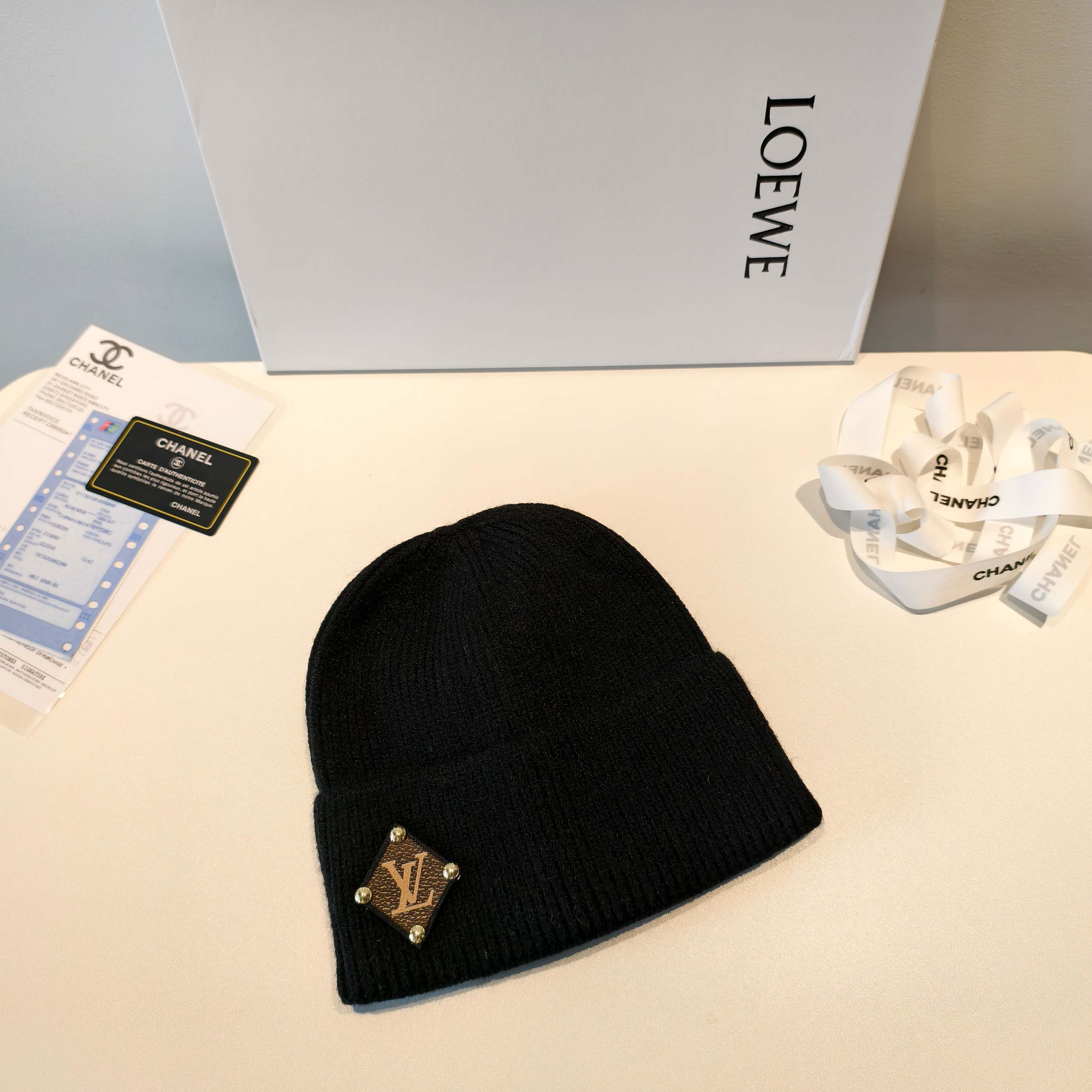 💛配防尘袋【lv路易威登】2025秋冬新款男女款针织毛线帽，大牌简约～秋冬穿搭必备