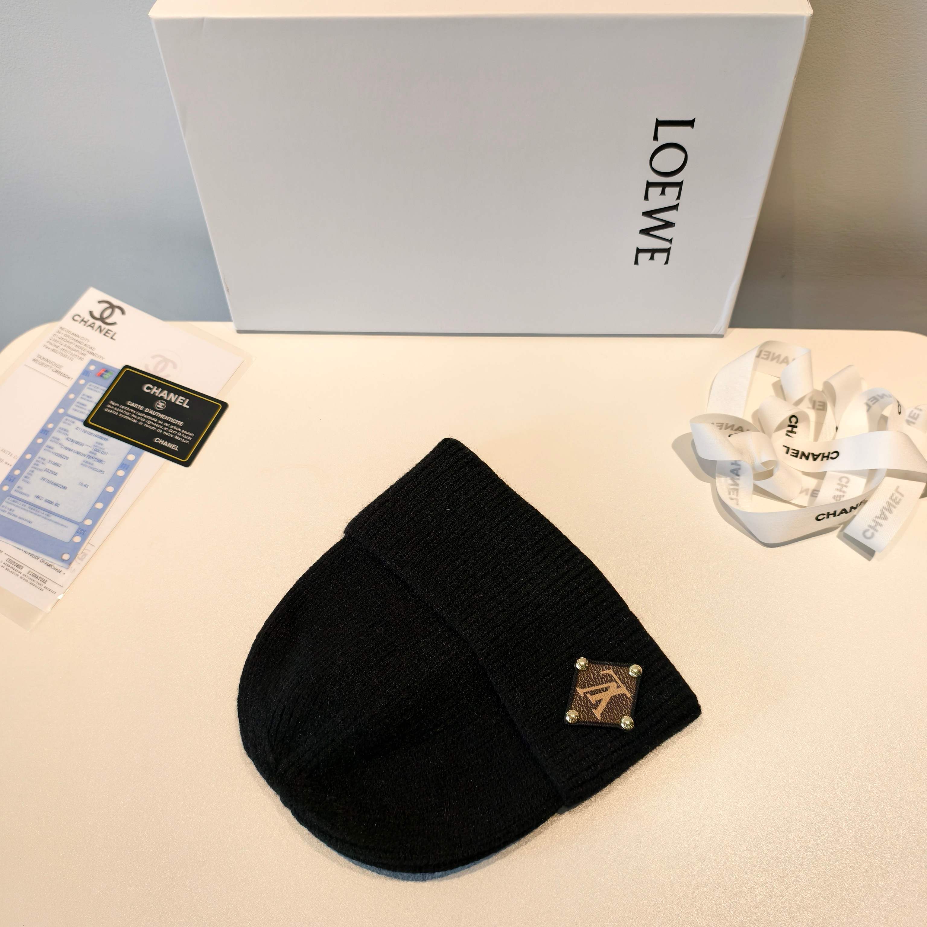 💛配防尘袋【lv路易威登】2025秋冬新款男女款针织毛线帽，大牌简约～秋冬穿搭必备