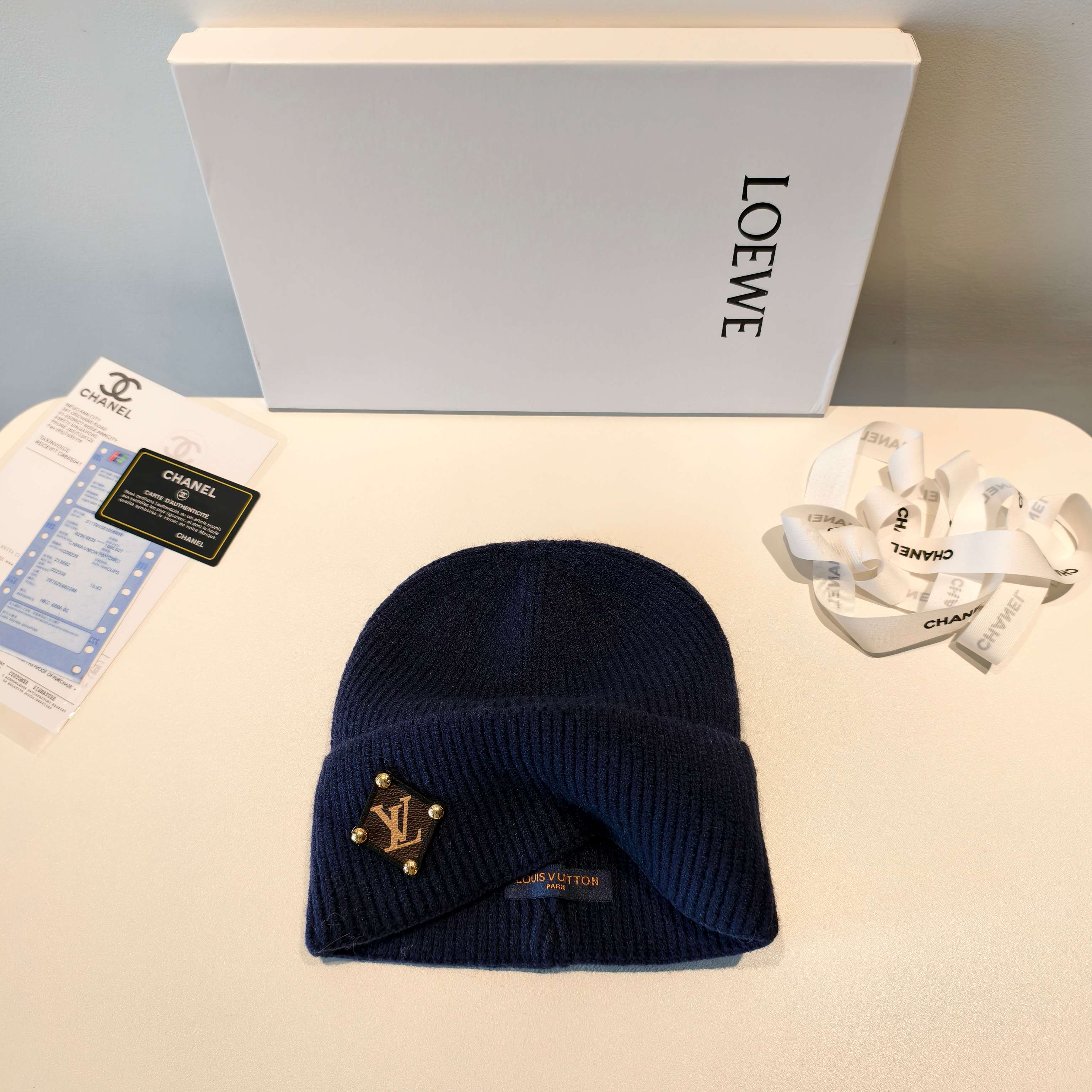💛配防尘袋【lv路易威登】2025秋冬新款男女款针织毛线帽，大牌简约～秋冬穿搭必备