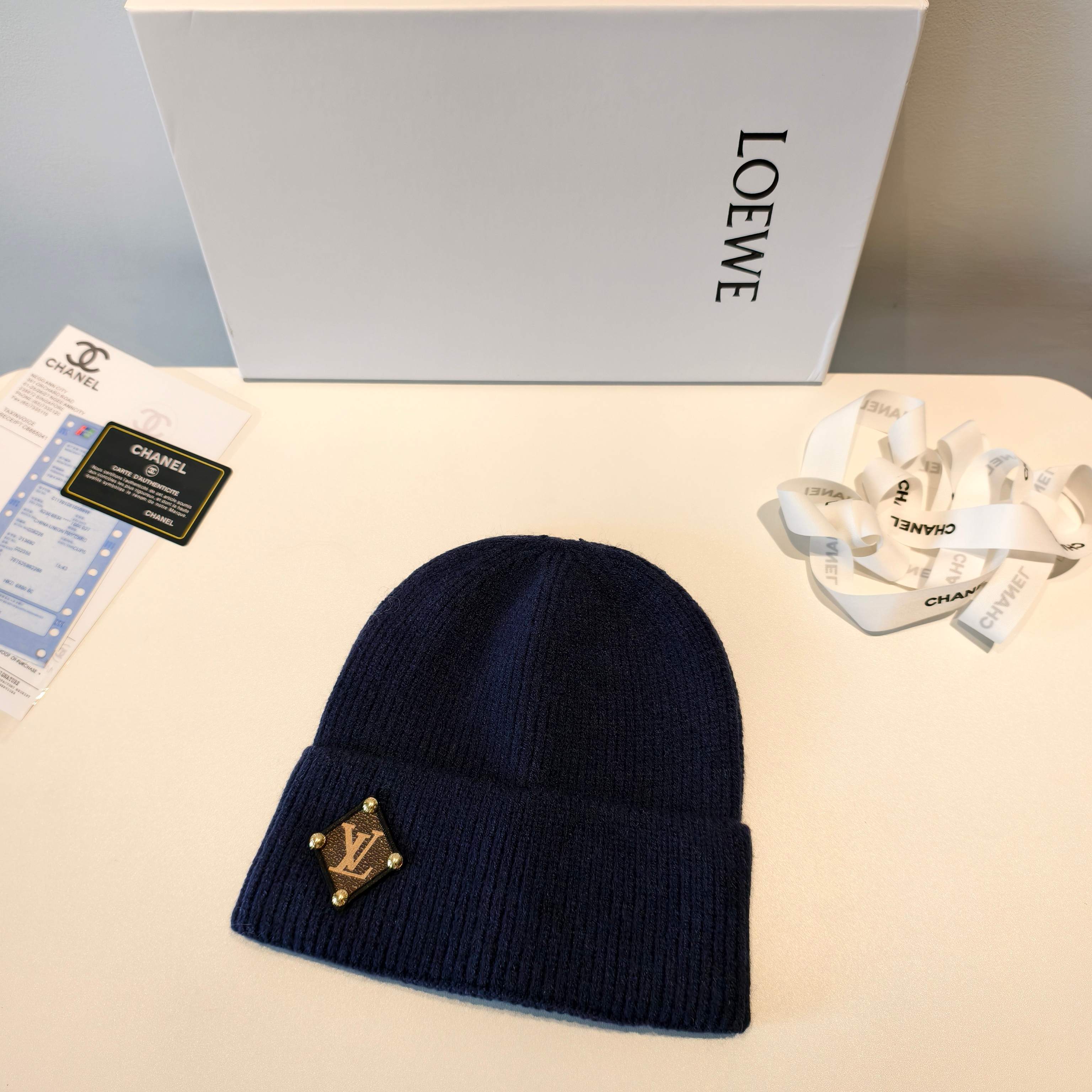 💛配防尘袋【lv路易威登】2025秋冬新款男女款针织毛线帽，大牌简约～秋冬穿搭必备