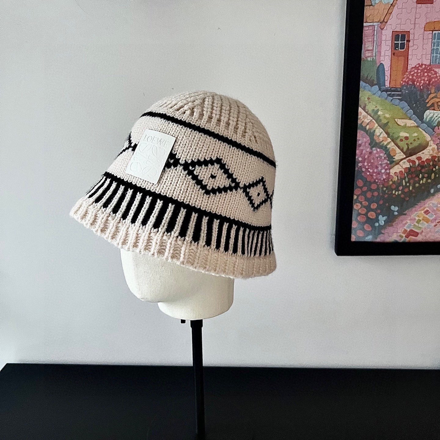 NO:643590,Specially equipped with dust bag [LOEWE Luo Yiwei] 2025 new exotic knitted bucket hat bucket hat, unique design ~ a retro literary hat bucket hat baseball cap knitted hat, hat, loewe, loewe, espadrilles, hats19860909特配防尘袋【LOEWE罗意威】2025新款异国风情针织渔夫帽桶帽, 独特设计～复古文艺的一款帽子渔夫帽棒球帽针织帽,帽子,loewe,loewe,espadrilles,hats,hat