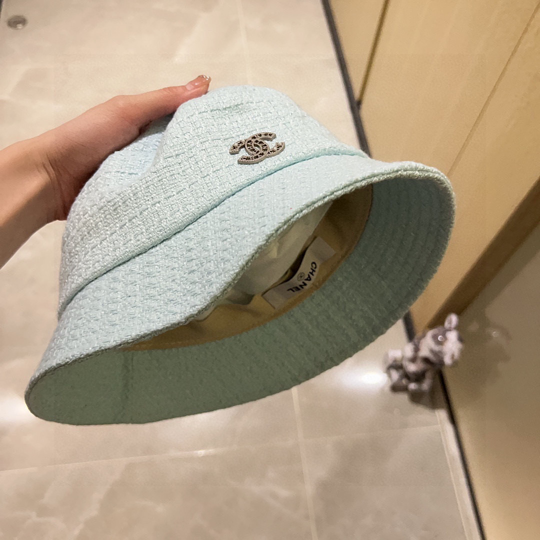 💛配防尘袋【CHANEL香奈儿】2026新款小香风材质渔夫帽，大牌款超好搭配，赶紧入手