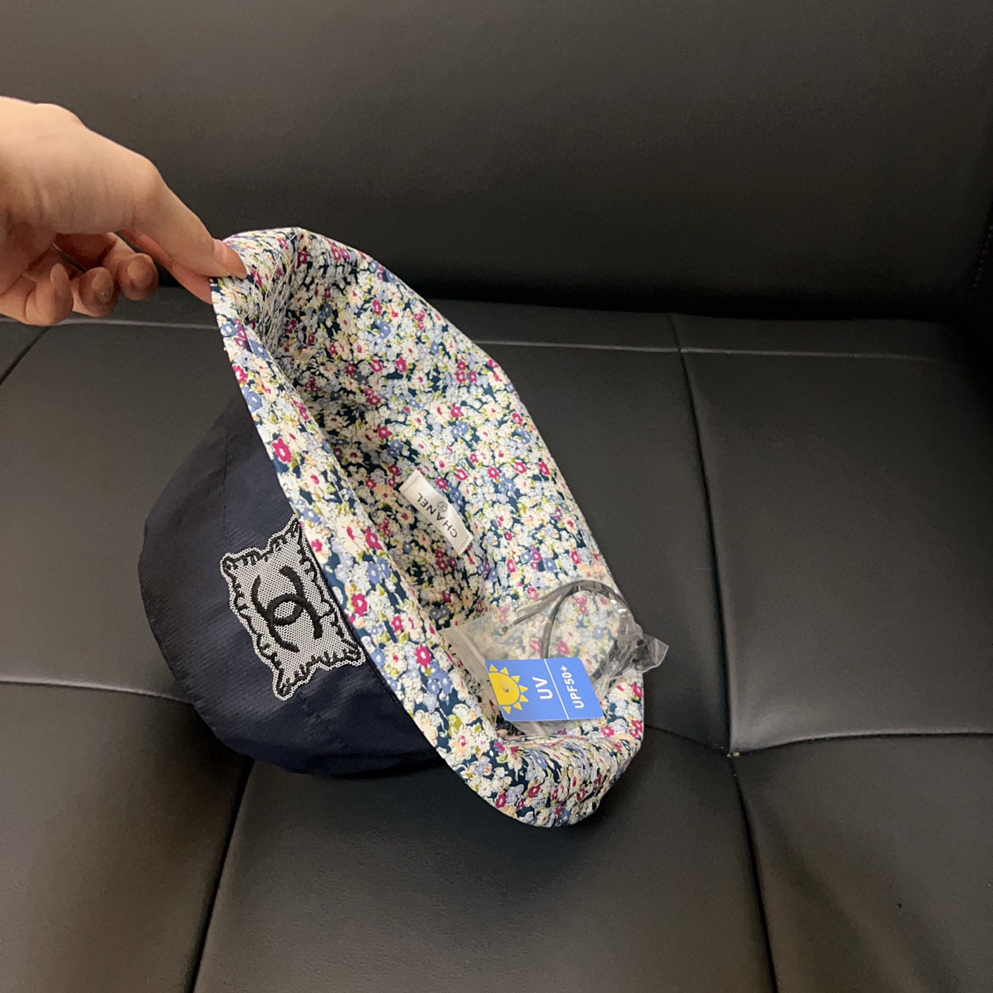 💛配防尘袋【CHANEL香奈儿】2026新款小香风碎花双面款渔夫帽独特设计～复古文艺的一款