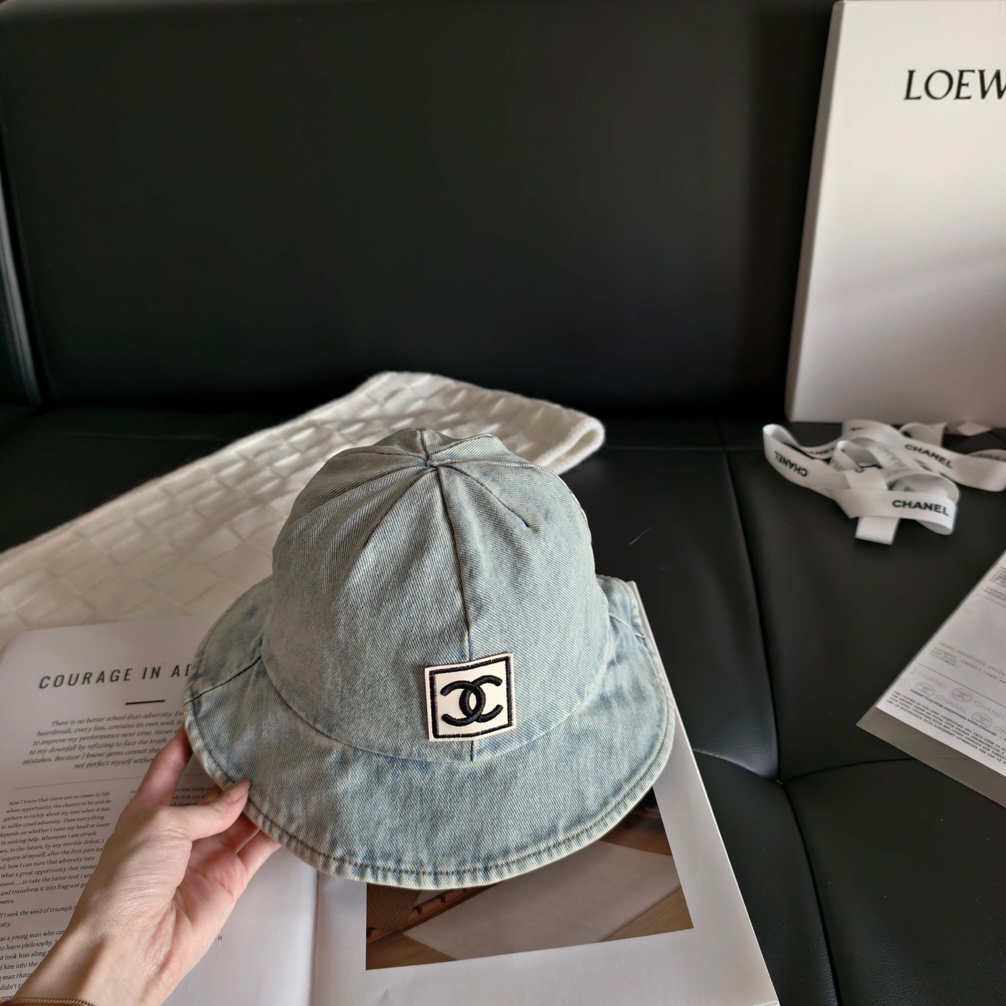 💛配防尘袋【Chanel香奈儿】2026新款不规则圆顶小香风渔夫帽，🔆百搭日常款～休闲出街#