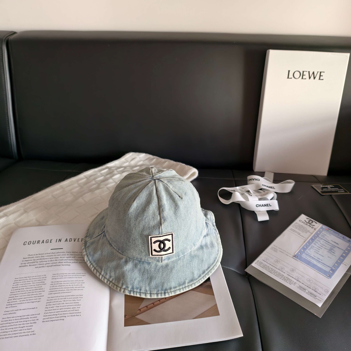 💛配防尘袋【Chanel香奈儿】2026新款不规则圆顶小香风渔夫帽，🔆百搭日常款～休闲出街#