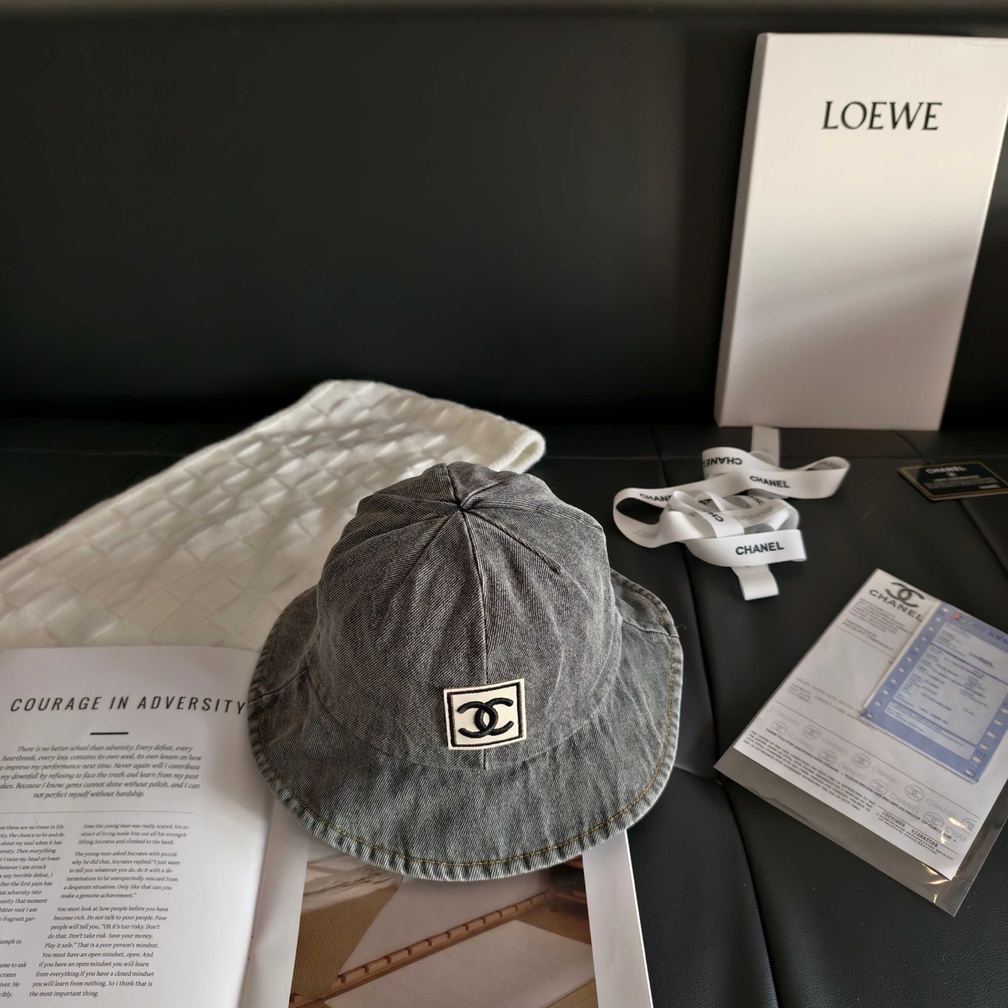 💛配防尘袋【Chanel香奈儿】2026新款不规则圆顶小香风渔夫帽，🔆百搭日常款～休闲出街#