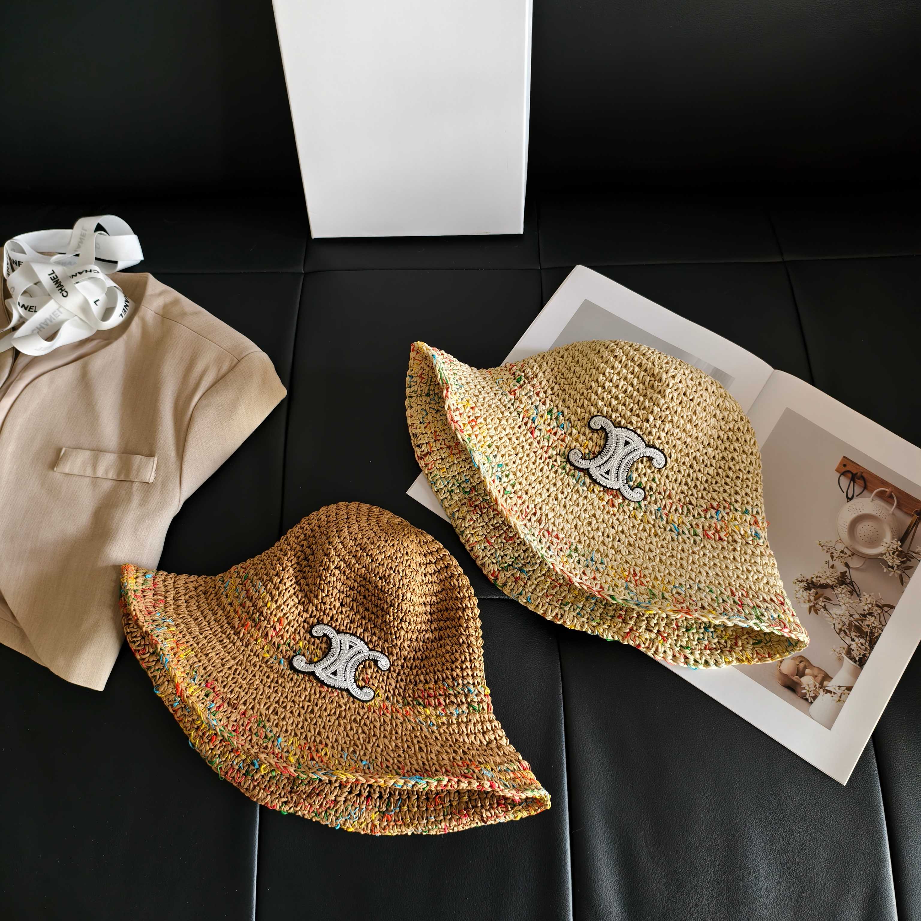 💛配防尘袋【Celine赛琳】2026新款凯旋门编织款渔夫帽，🔆百搭日常款～休闲出街#