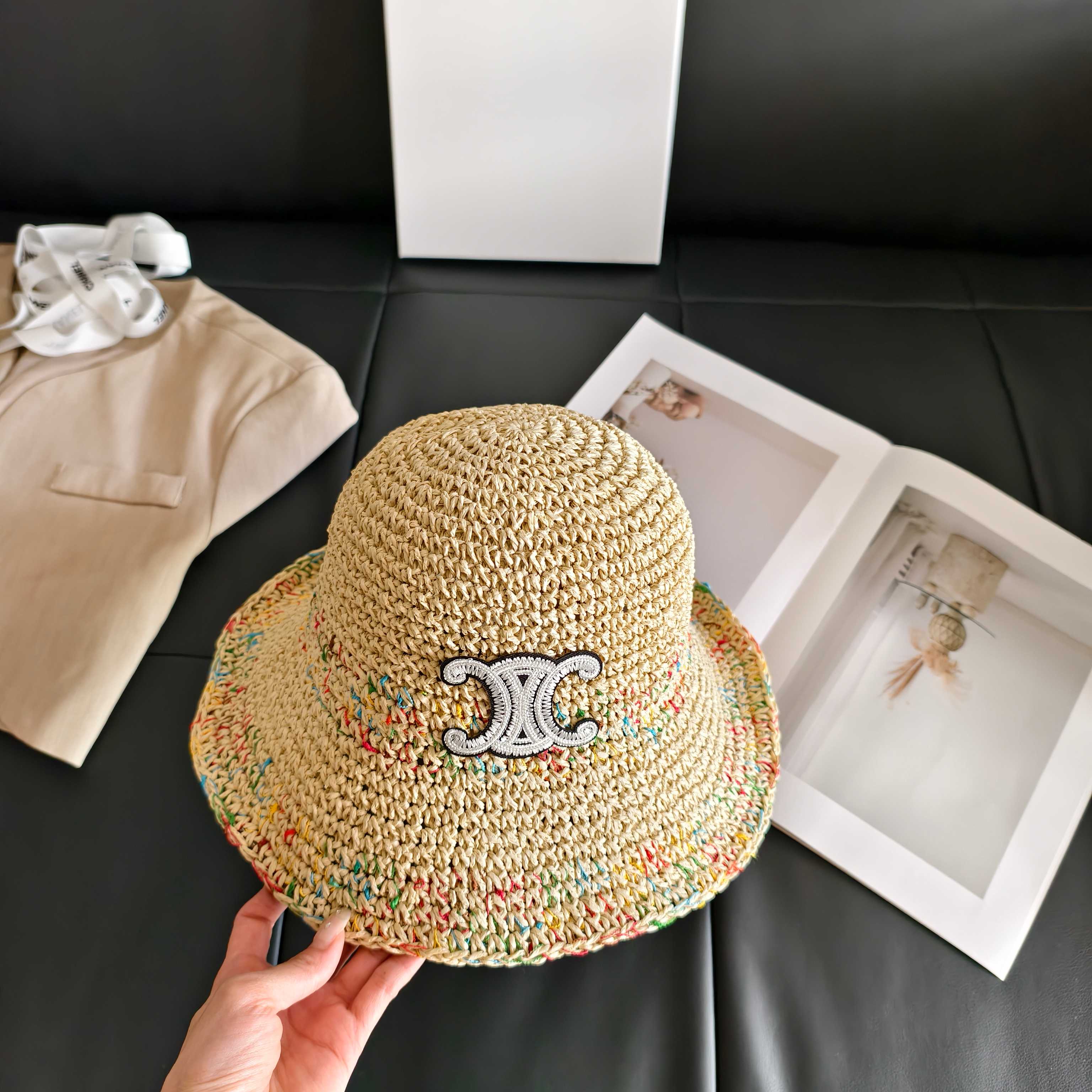 💛配防尘袋【Celine赛琳】2026新款凯旋门编织款渔夫帽，🔆百搭日常款～休闲出街#