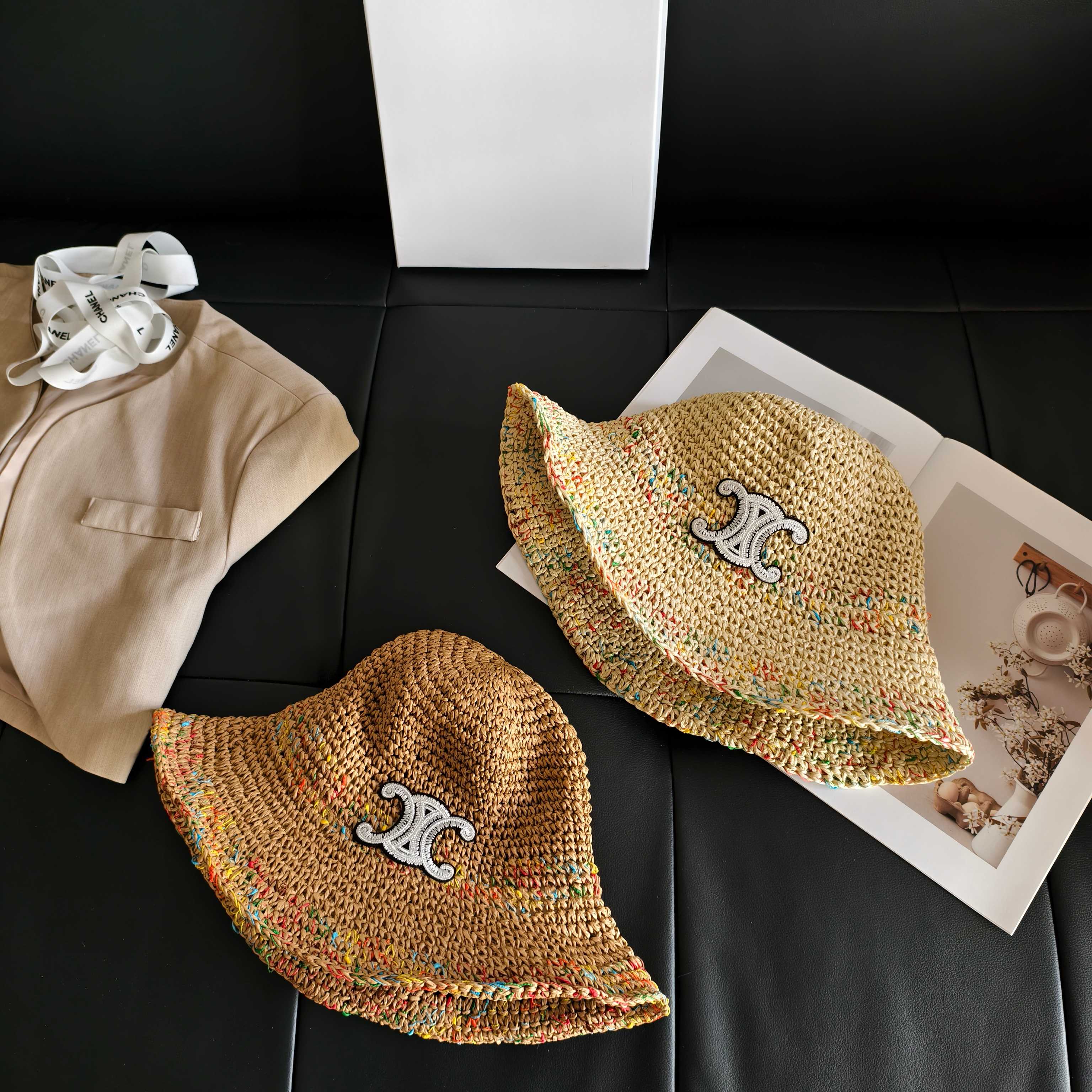 💛配防尘袋【Celine赛琳】2026新款凯旋门编织款渔夫帽，🔆百搭日常款～休闲出街#