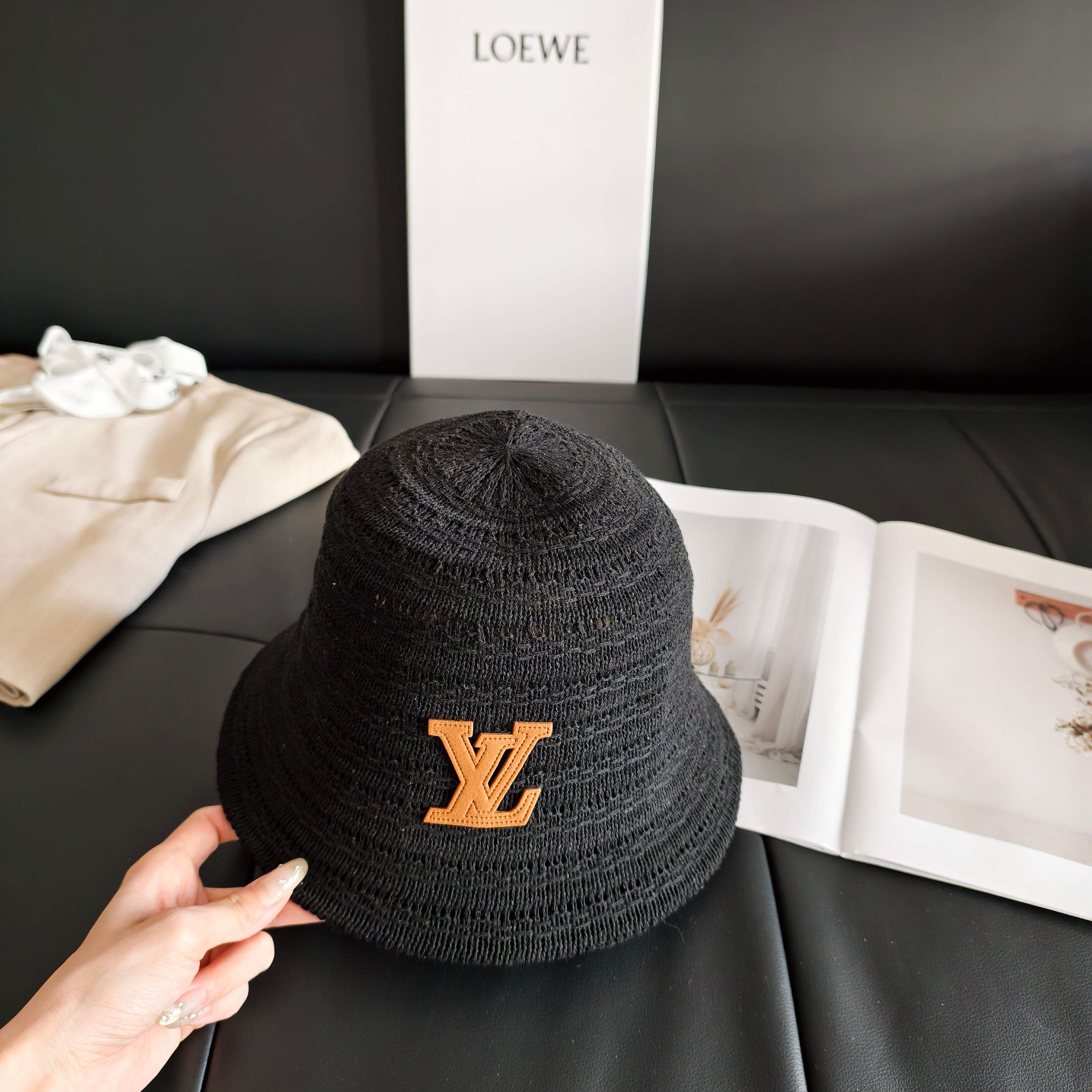 💛配防尘袋【lv路易威登】2026新款甜酷风小桶帽渔夫帽，🔆百搭日常款～男女同款