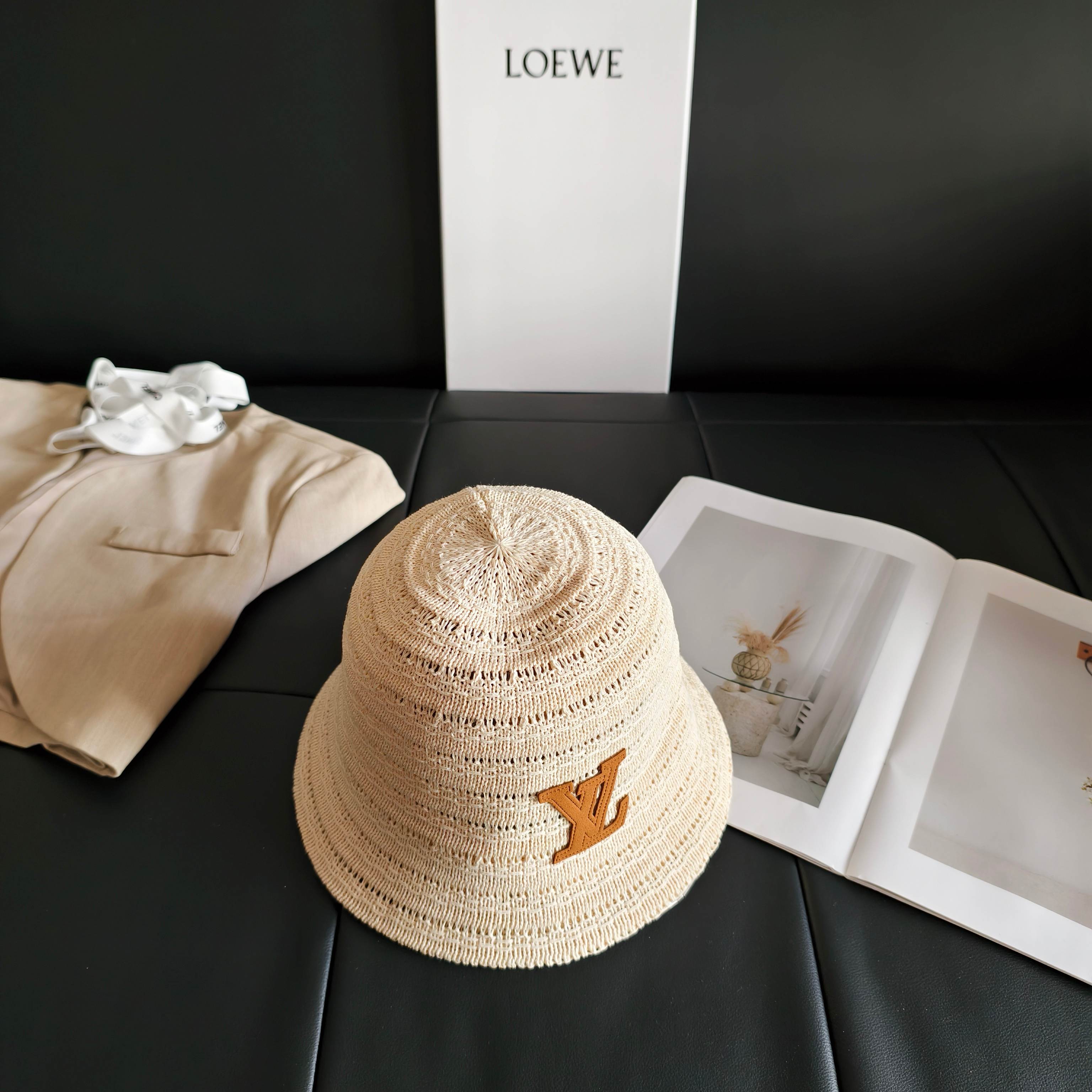 💛配防尘袋【lv路易威登】2026新款甜酷风小桶帽渔夫帽，🔆百搭日常款～男女同款