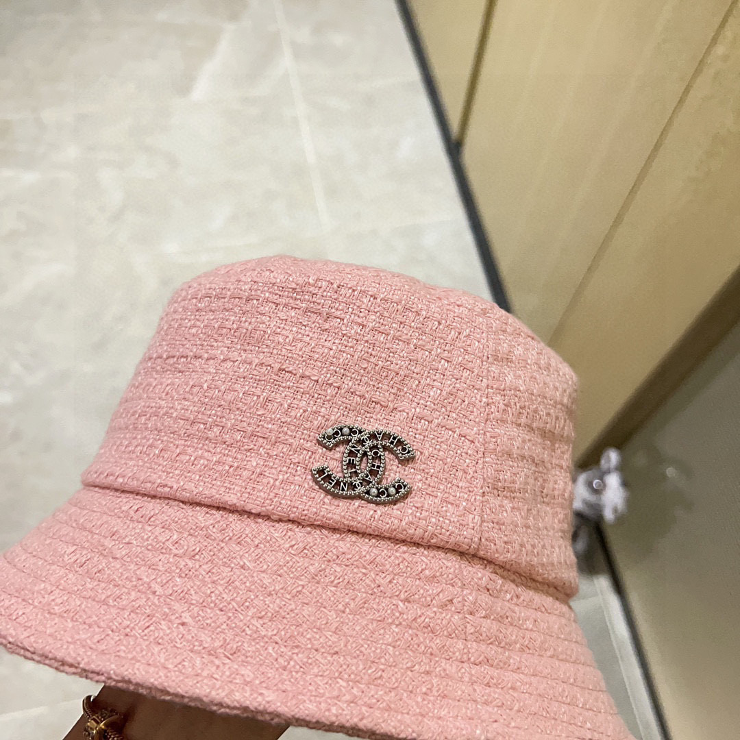 💛配防尘袋【CHANEL香奈儿】2026新款小香风材质渔夫帽，大牌款超好搭配，赶紧入手