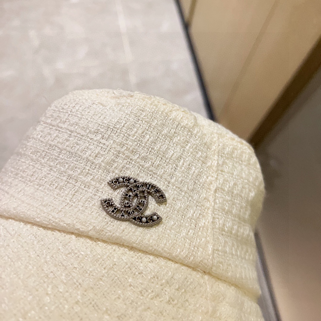 💛配防尘袋【CHANEL香奈儿】2026新款小香风材质渔夫帽，大牌款超好搭配，赶紧入手