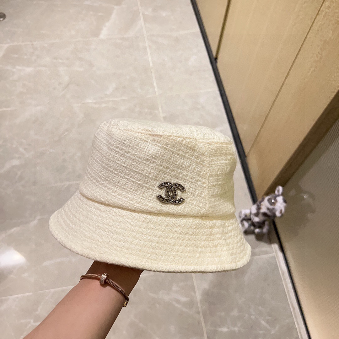 💛配防尘袋【CHANEL香奈儿】2026新款小香风材质渔夫帽，大牌款超好搭配，赶紧入手