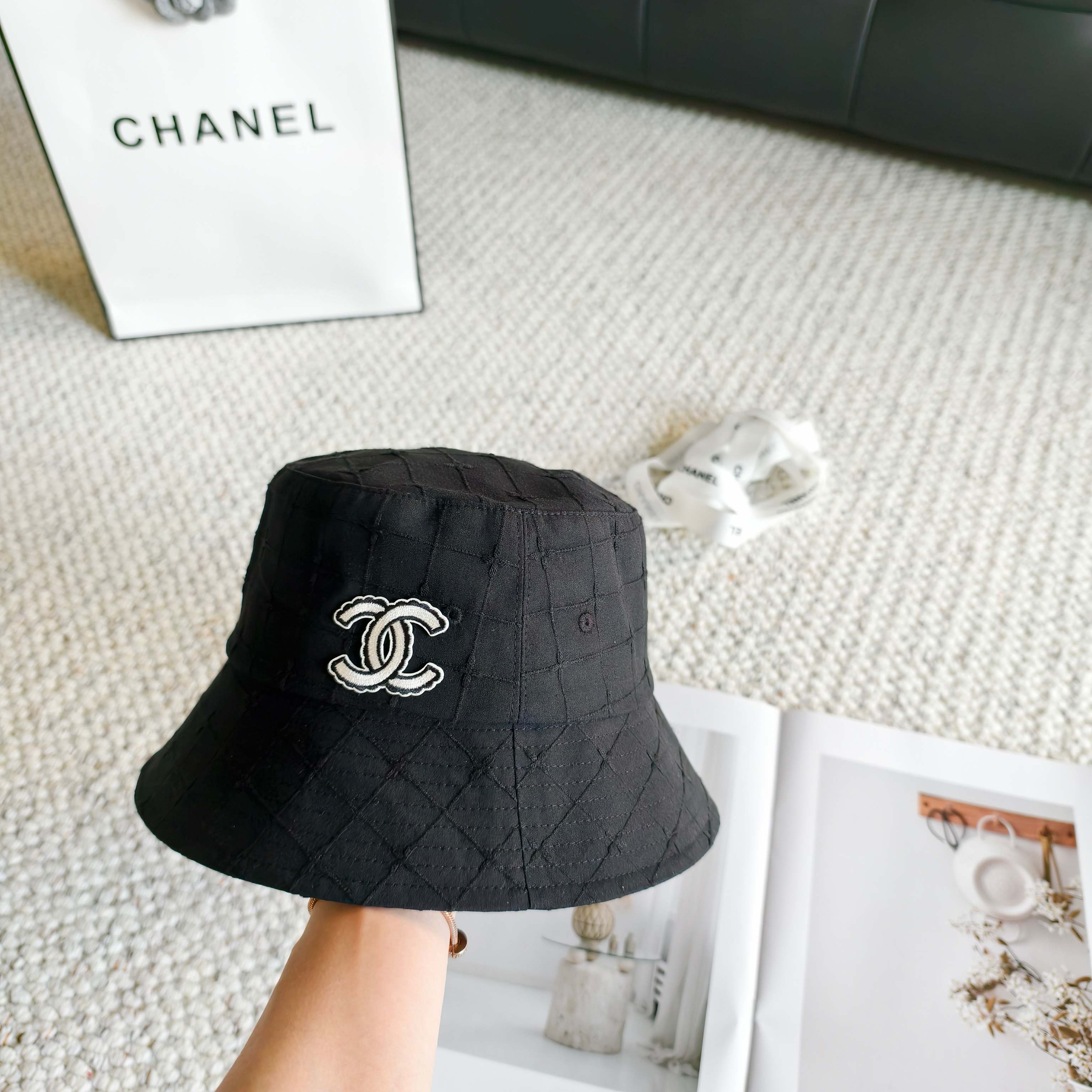 💛配防尘袋【CHANEL香奈儿】2026春夏新款简约小香渔夫帽，独特设计～复古文艺的一款