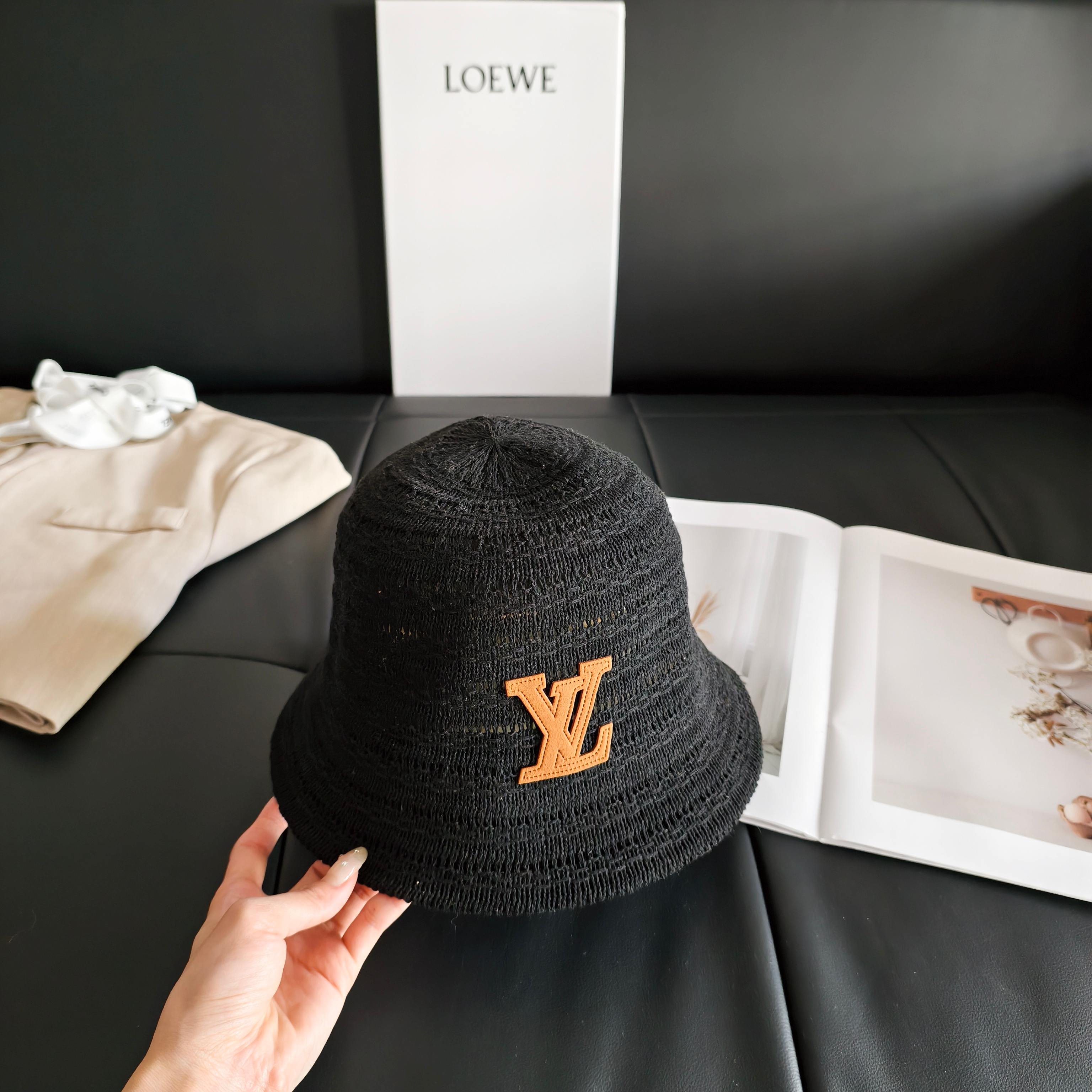 💛配防尘袋【lv路易威登】2026新款甜酷风小桶帽渔夫帽，🔆百搭日常款～男女同款