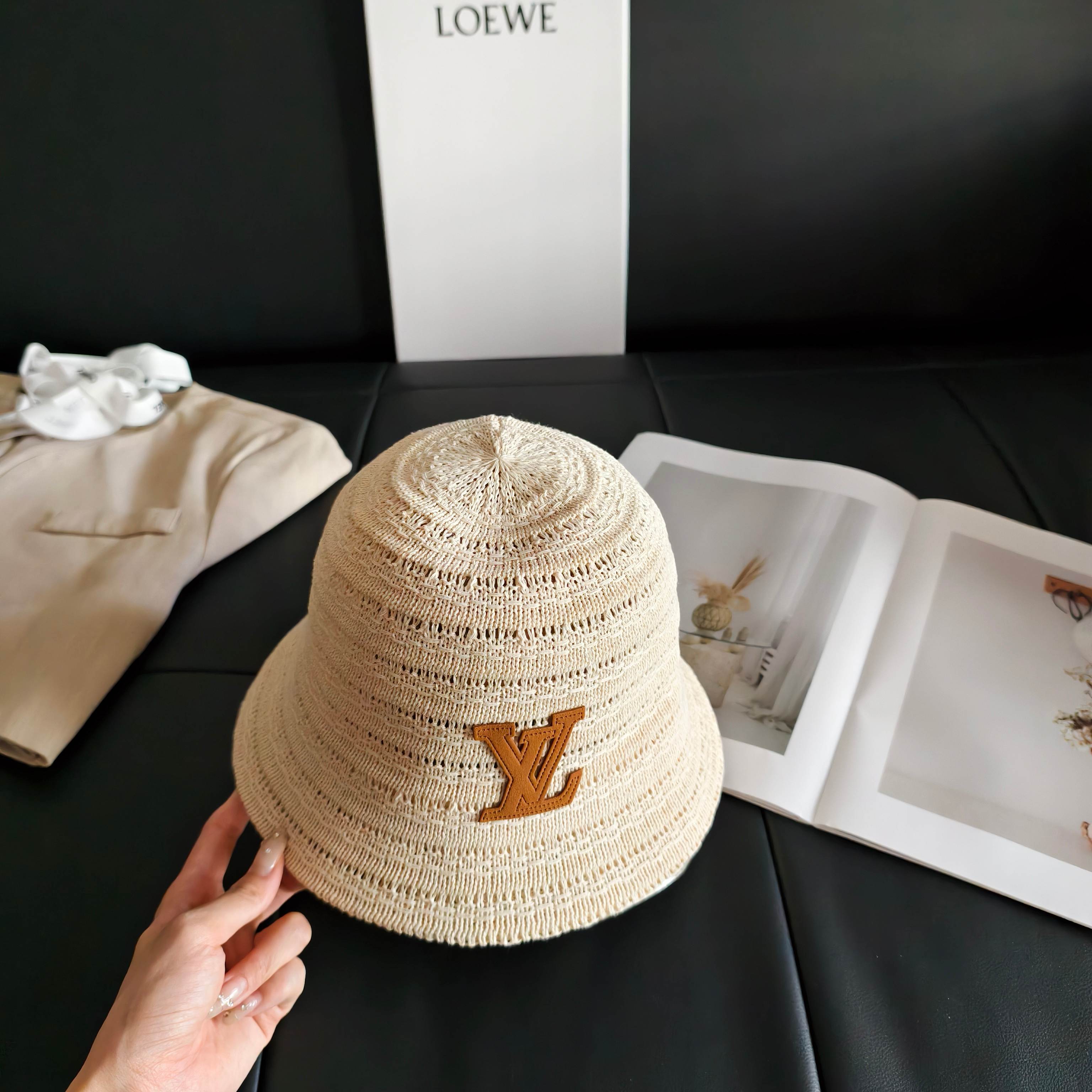 💛配防尘袋【lv路易威登】2026新款甜酷风小桶帽渔夫帽，🔆百搭日常款～男女同款