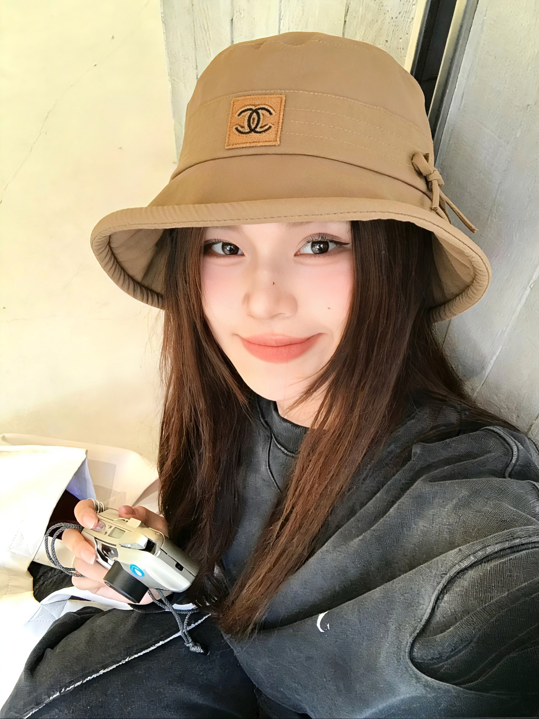 💛配防尘袋【Chanel香奈儿】2026春夏新款日系日常简约款渔夫帽，独特设计～复古文艺的一款