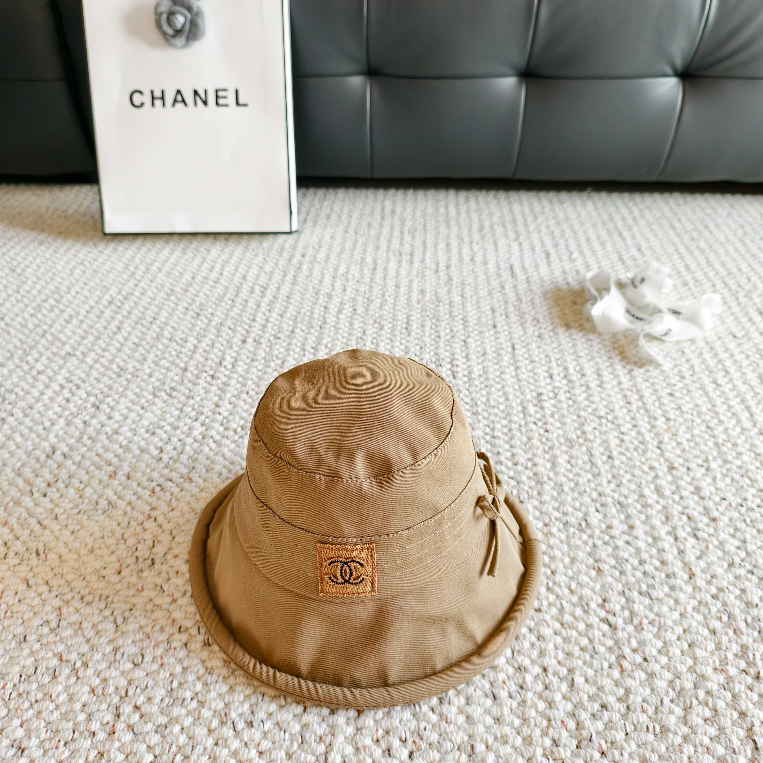 💛配防尘袋【Chanel香奈儿】2026春夏新款日系日常简约款渔夫帽，独特设计～复古文艺的一款