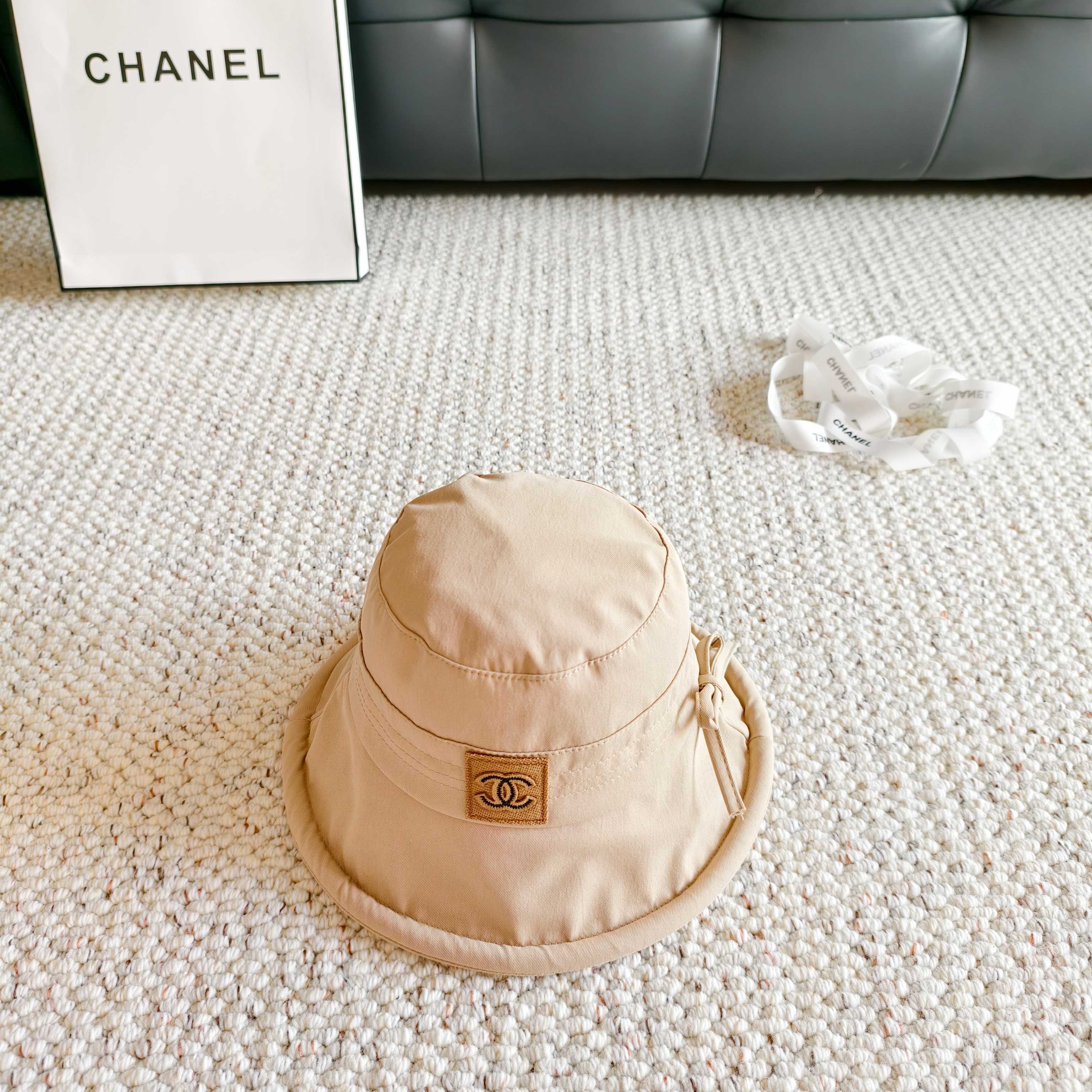 💛配防尘袋【Chanel香奈儿】2026春夏新款日系日常简约款渔夫帽，独特设计～复古文艺的一款