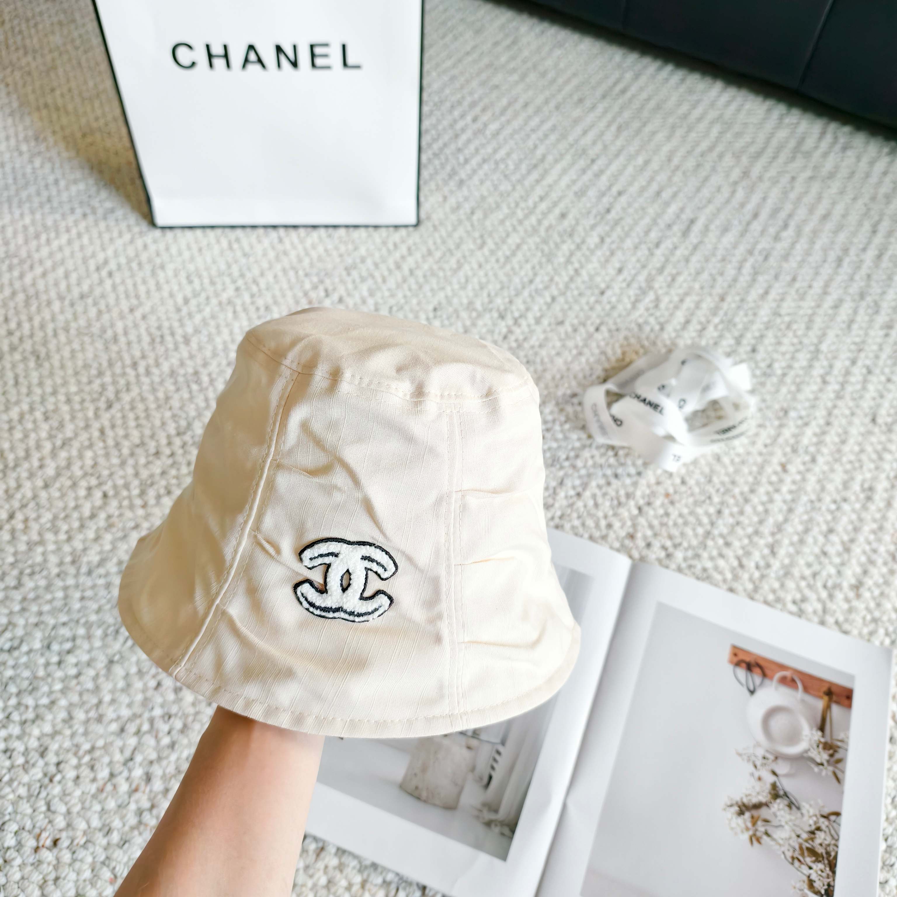 💛配防尘袋【CHANEL香奈儿】2026春夏新款日常简约桶帽渔夫帽，独特设计～复古文艺的一款