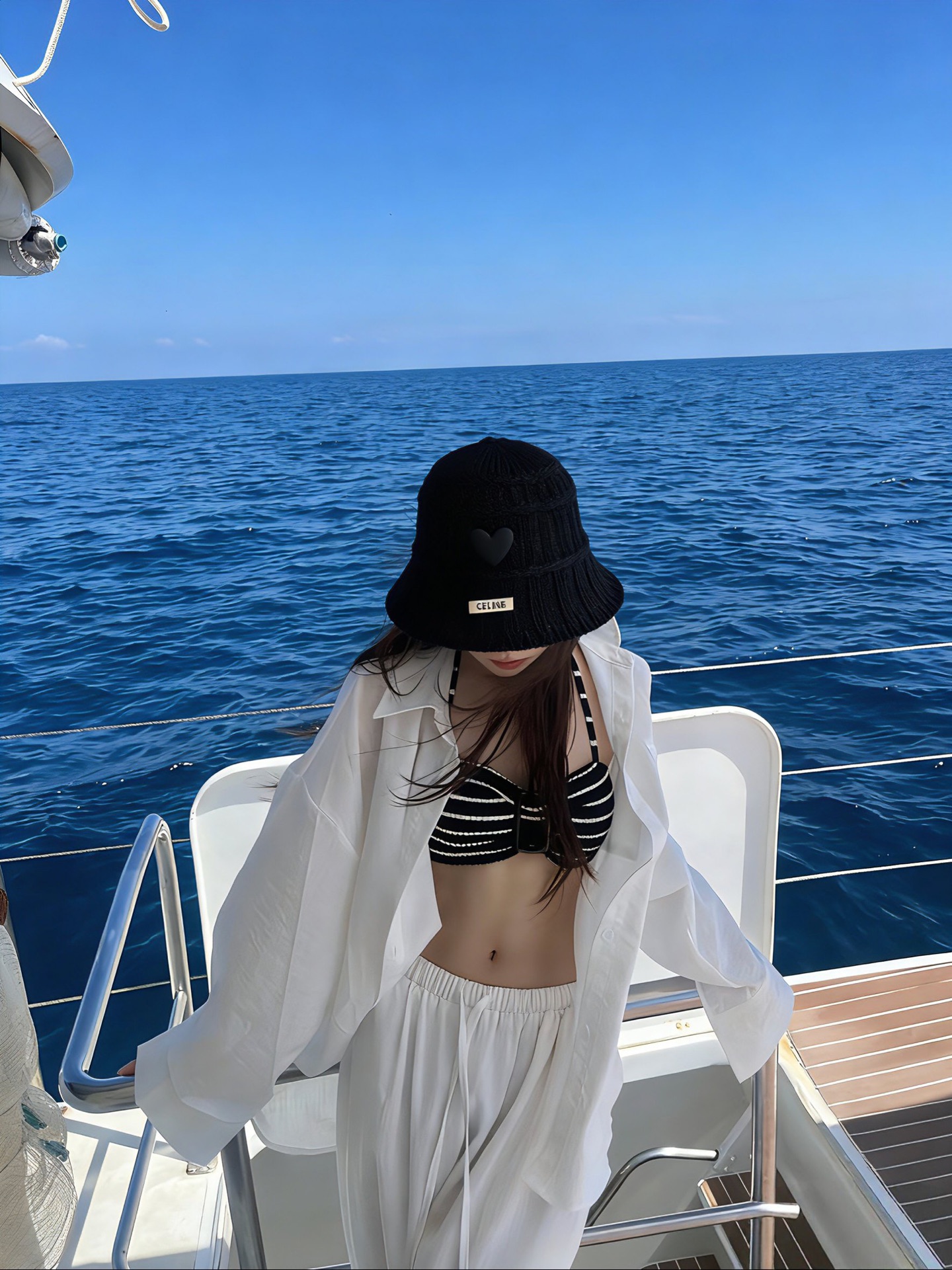 💛配防尘袋【Celine赛琳】2026春夏新款编织马卡龙色系渔夫帽，独特设计～复古文艺的一款