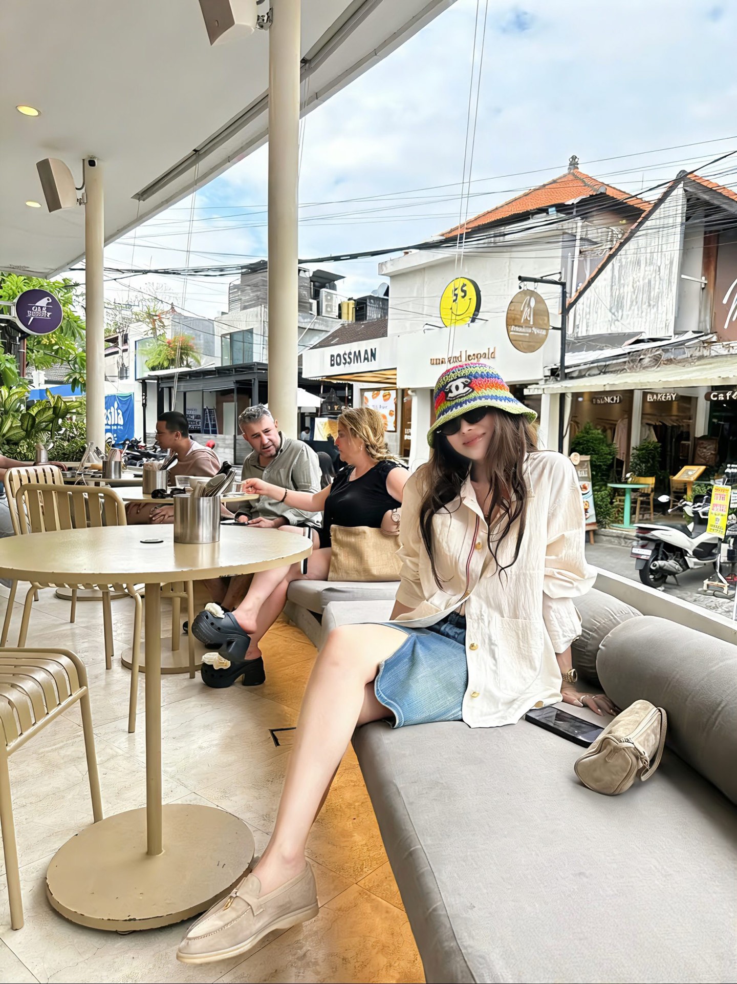 💛配防尘袋【Chanel香奈儿】2026新款彩虹拼色编织款渔夫帽，🔆百搭日常款～休闲出街#