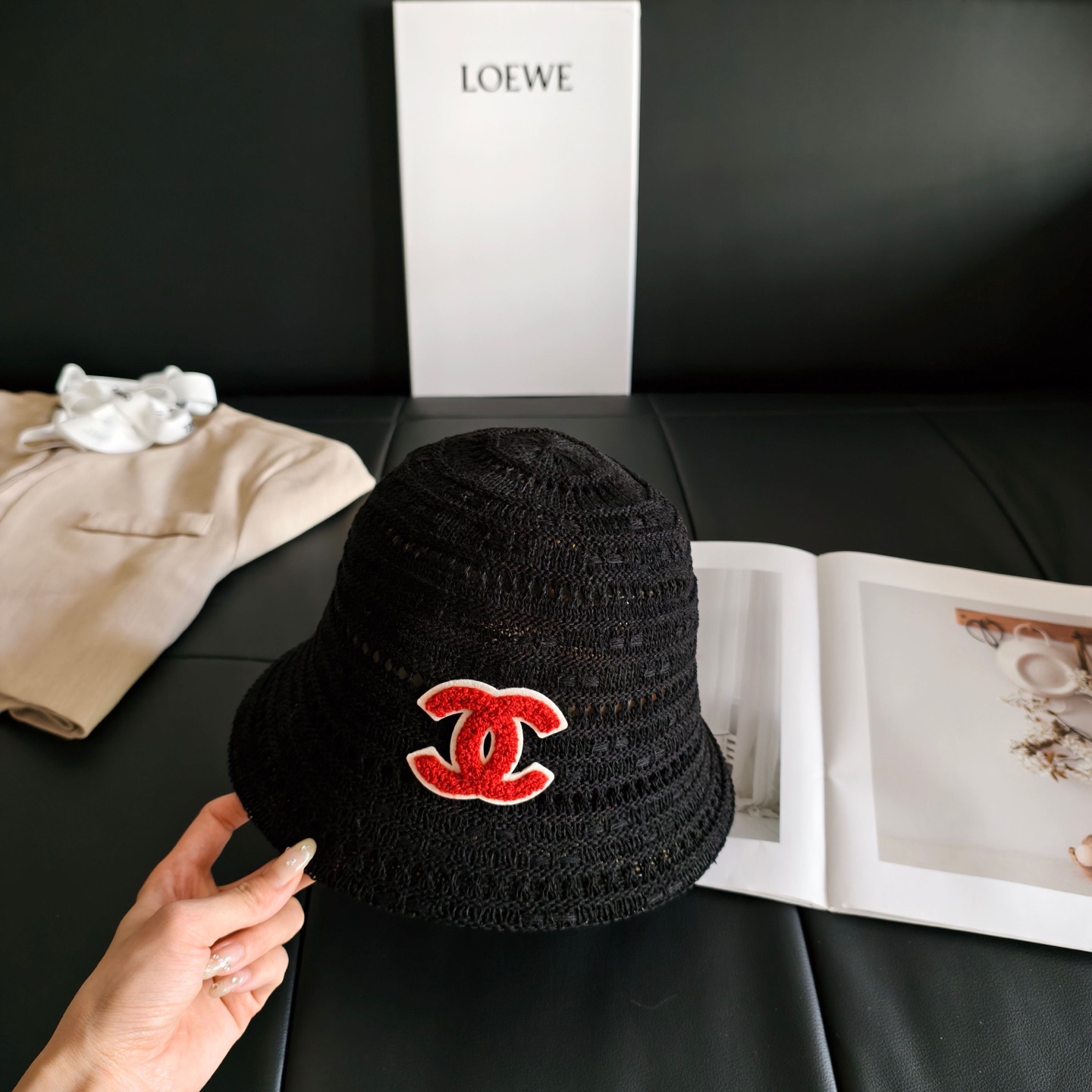 💛配防尘袋【CHANEL香奈儿】2026新款小香风小桶帽渔夫帽，独特设计～复古文艺的一款