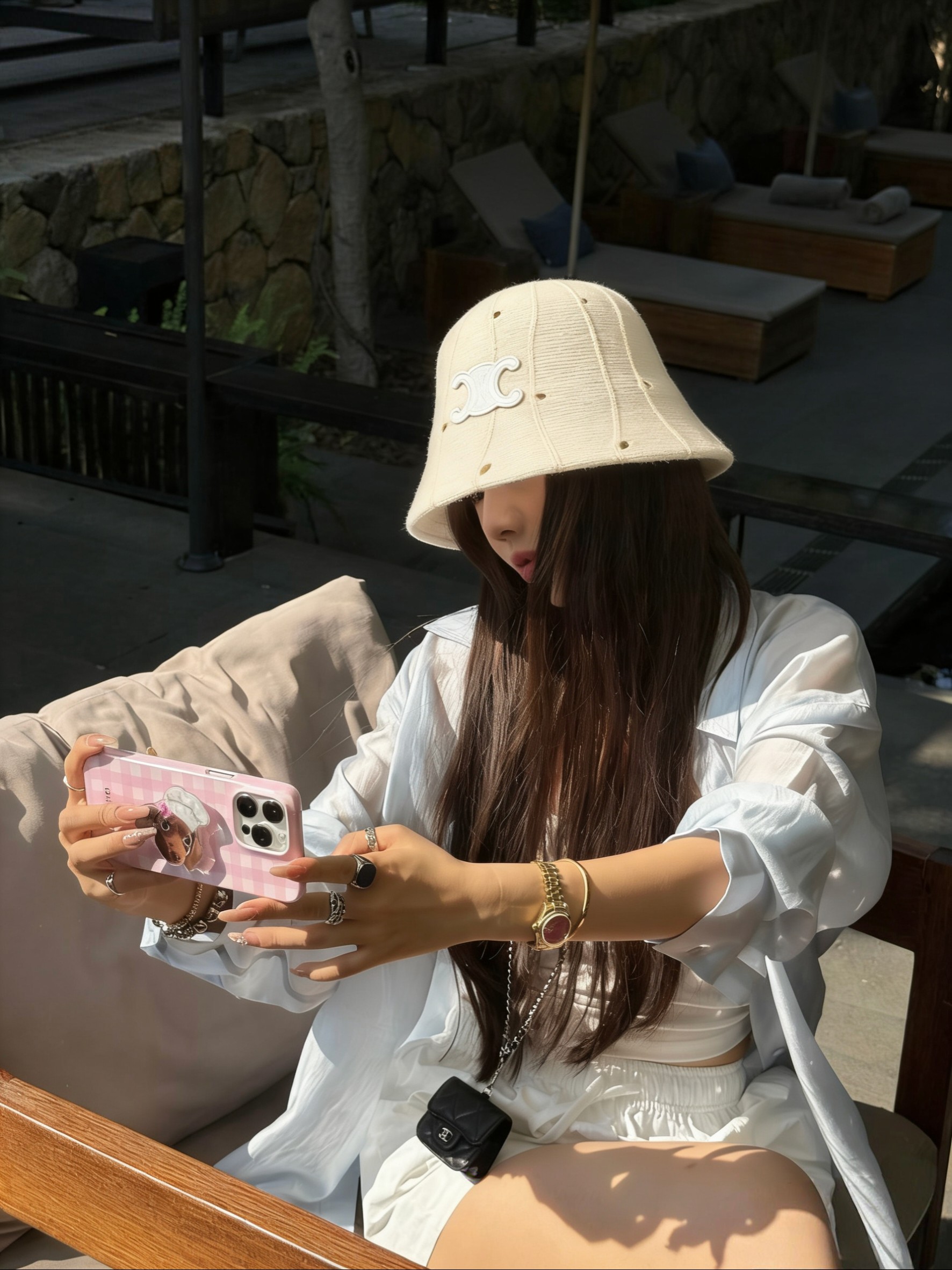 💛配防尘袋【Celine赛琳】2026新款不规则圆顶渔夫帽，🔆百搭日常款～休闲出街#