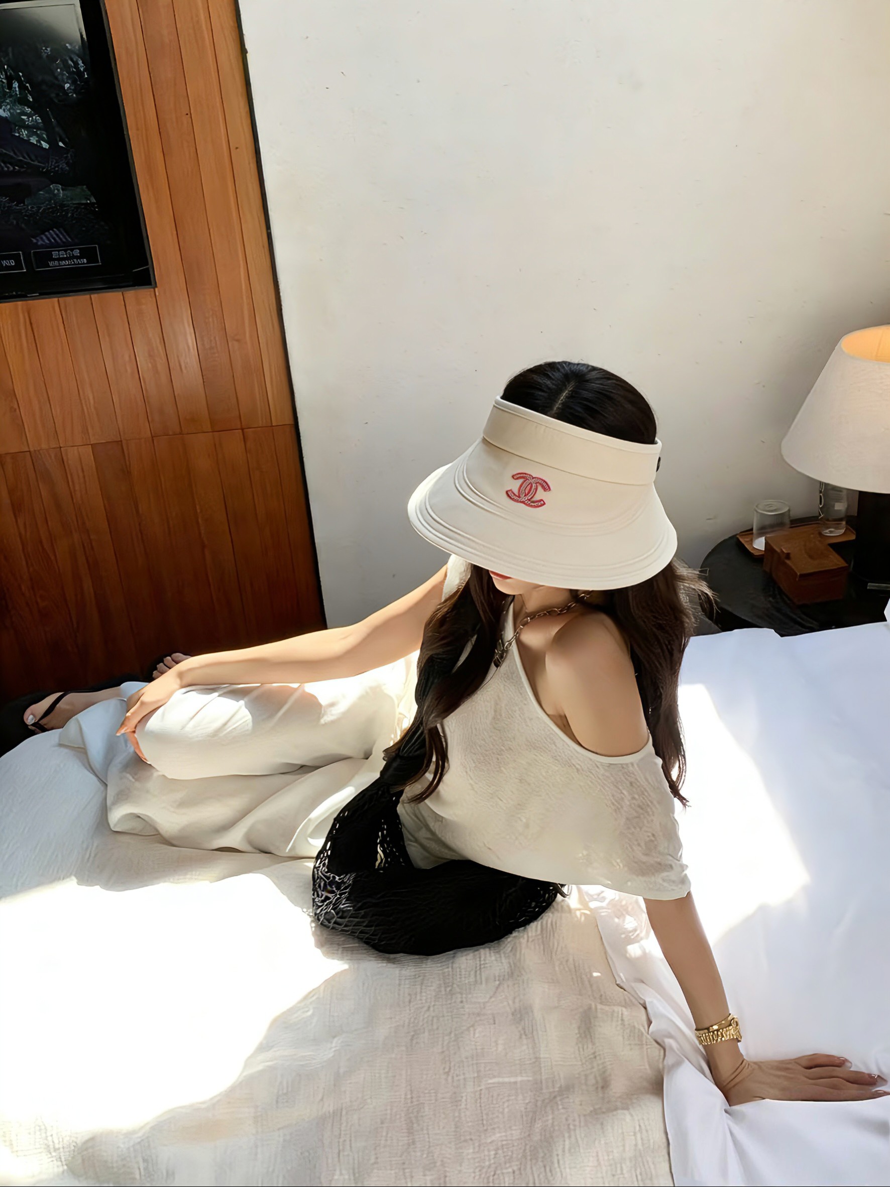 💛配防尘袋 【Chanel香奈儿】2026新款独家款小香遮阳帽空顶帽，🔆遮阳百搭～休闲出街神器