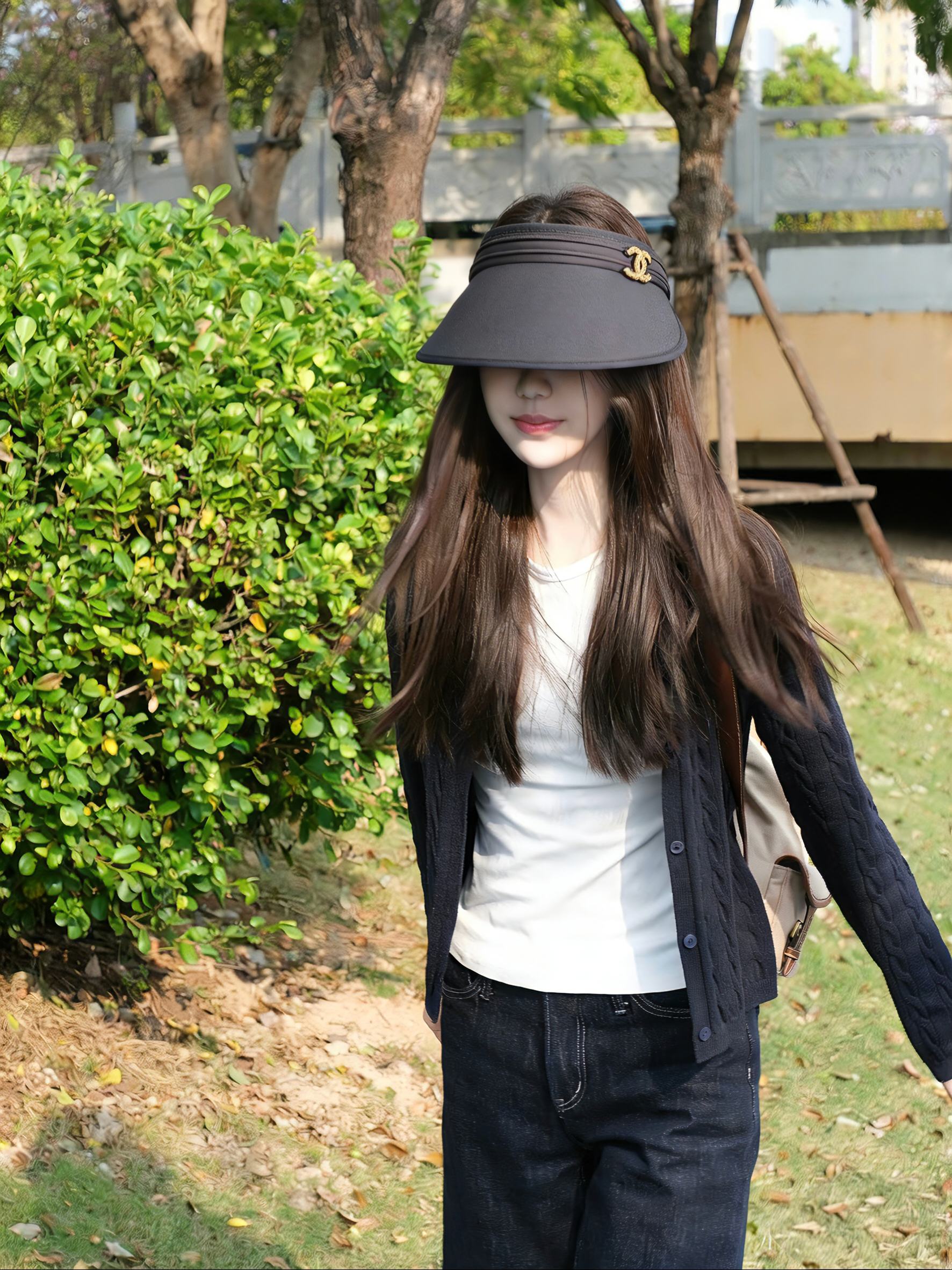 💛配防尘袋 【Chanel香奈儿】2026新款独家款小香遮阳帽空顶帽，🔆遮阳百搭～休闲出街神器