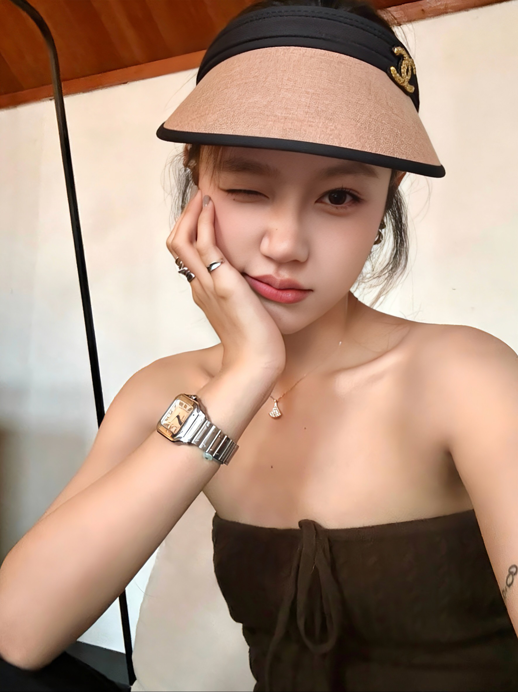 💛配防尘袋 【Chanel香奈儿】2026新款独家款小香遮阳帽空顶帽，🔆遮阳百搭～休闲出街神器