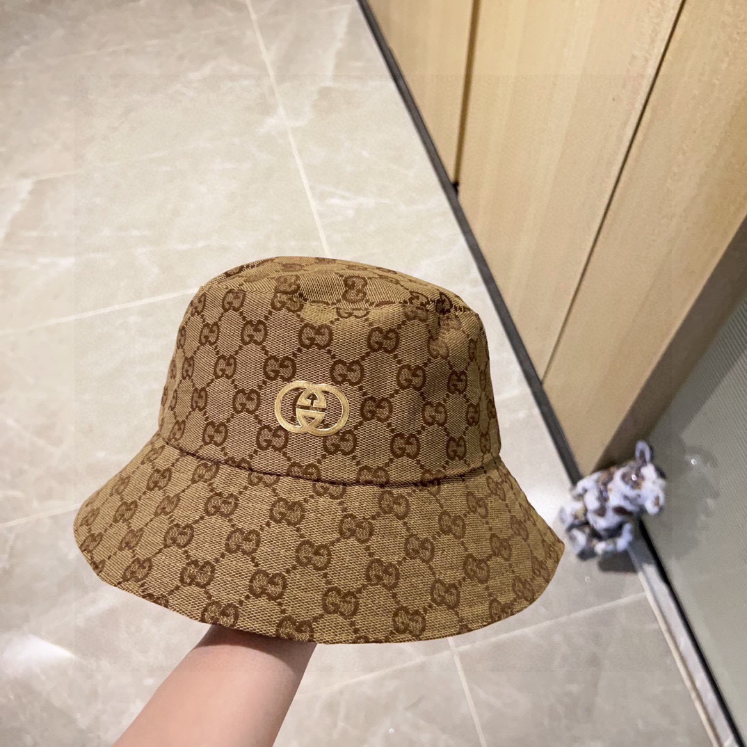 💛配防尘袋【GUCCI古驰】2026新款专柜款渔夫帽，超好搭配，闭眼入的一款