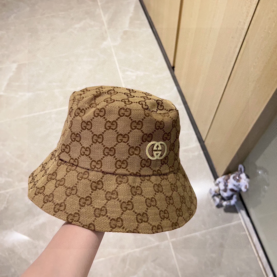 💛配防尘袋【GUCCI古驰】2026新款专柜款渔夫帽，超好搭配，闭眼入的一款