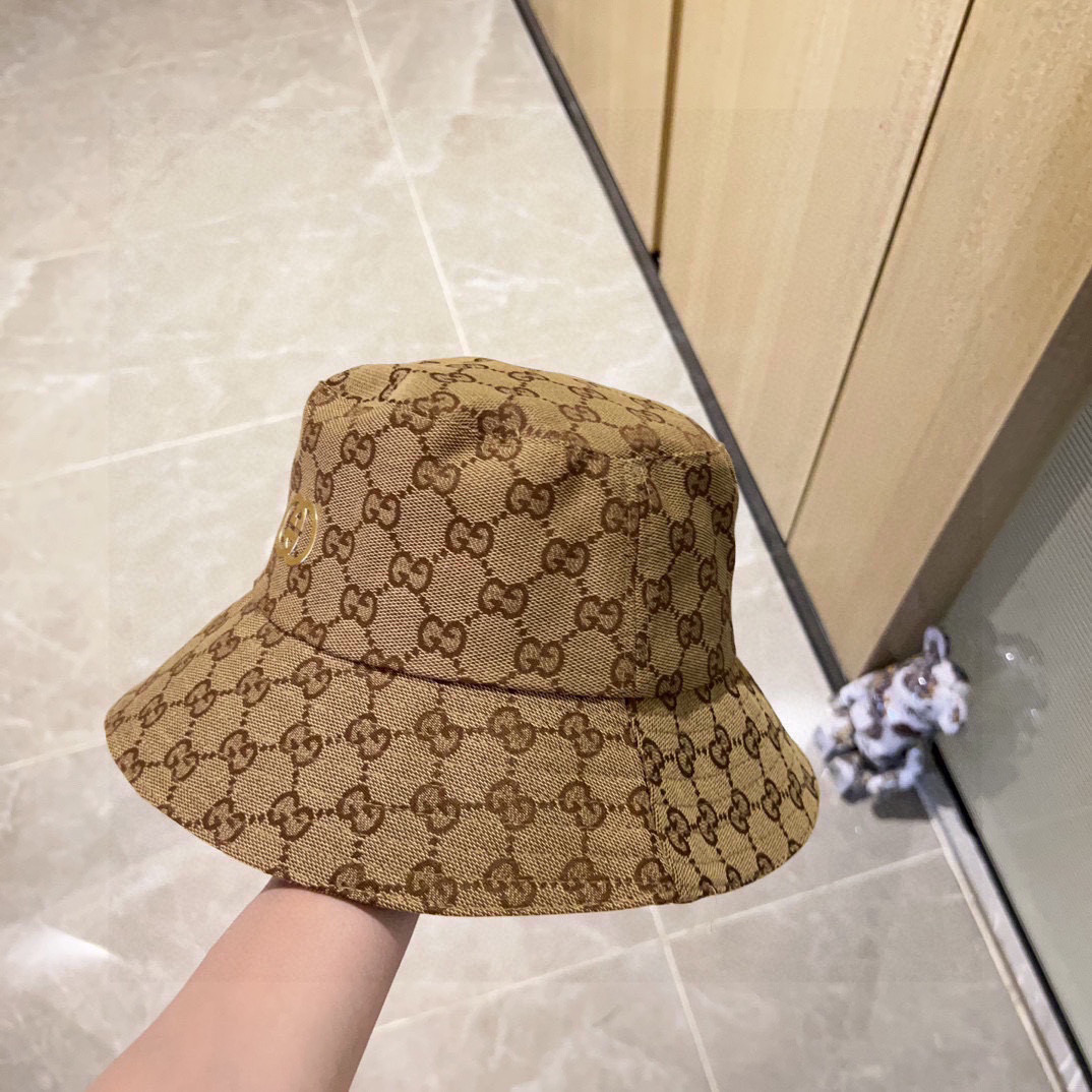 💛配防尘袋【GUCCI古驰】2026新款专柜款渔夫帽，超好搭配，闭眼入的一款